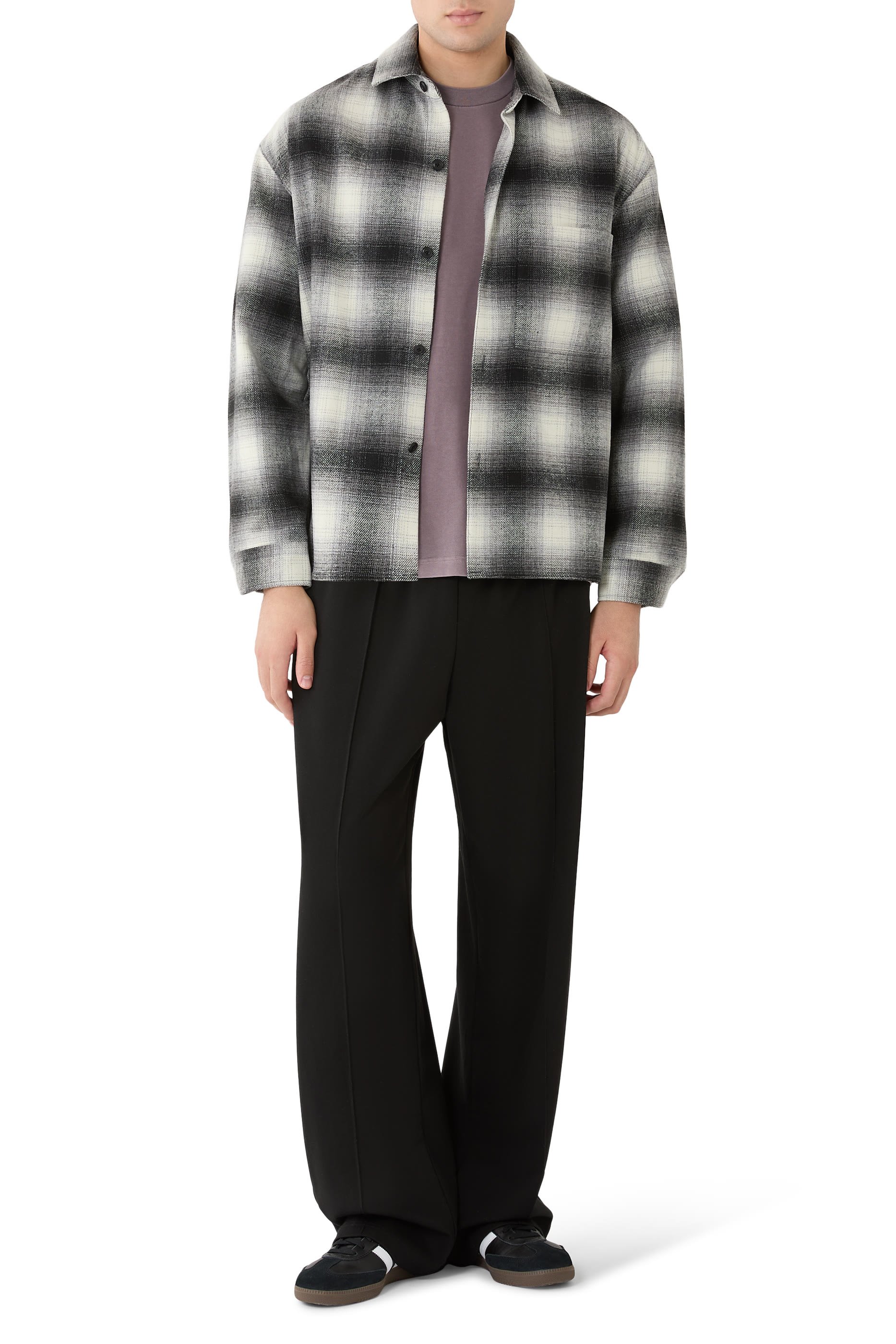 Mki Wool Check Box Shirt