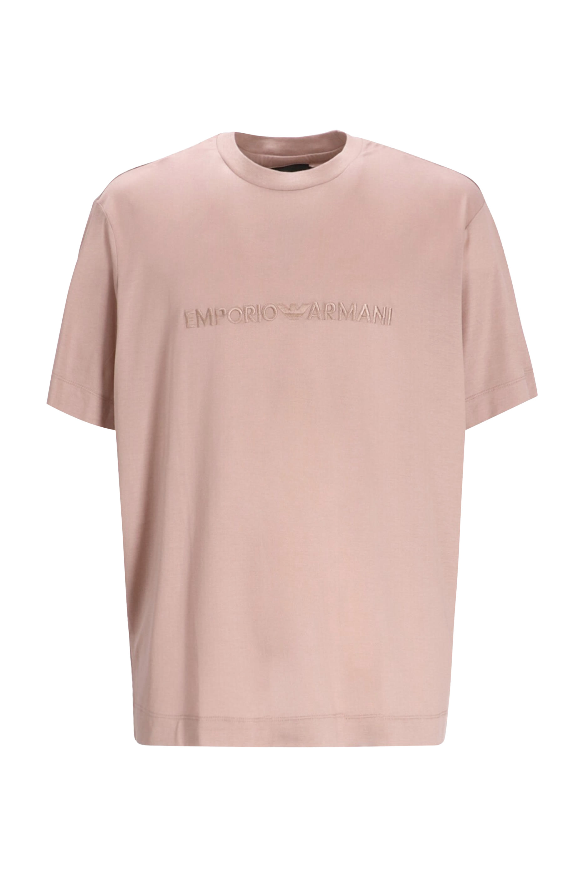 تيشيرت بأكمام قصيرة وشعار الماركة