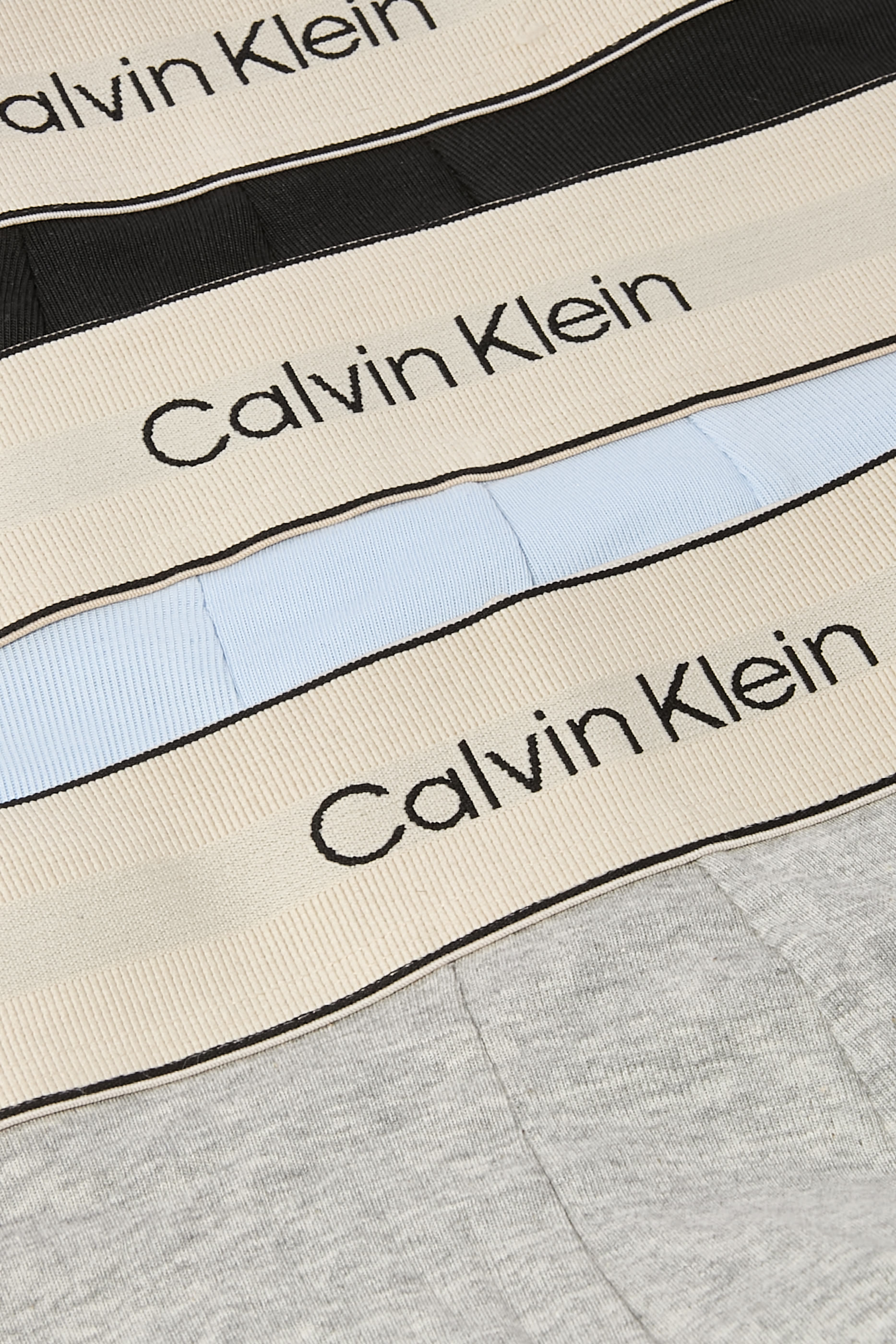 طقم بوكسر بشعار الماركة كلاسيكي قطن مطاطي، 3 قطع