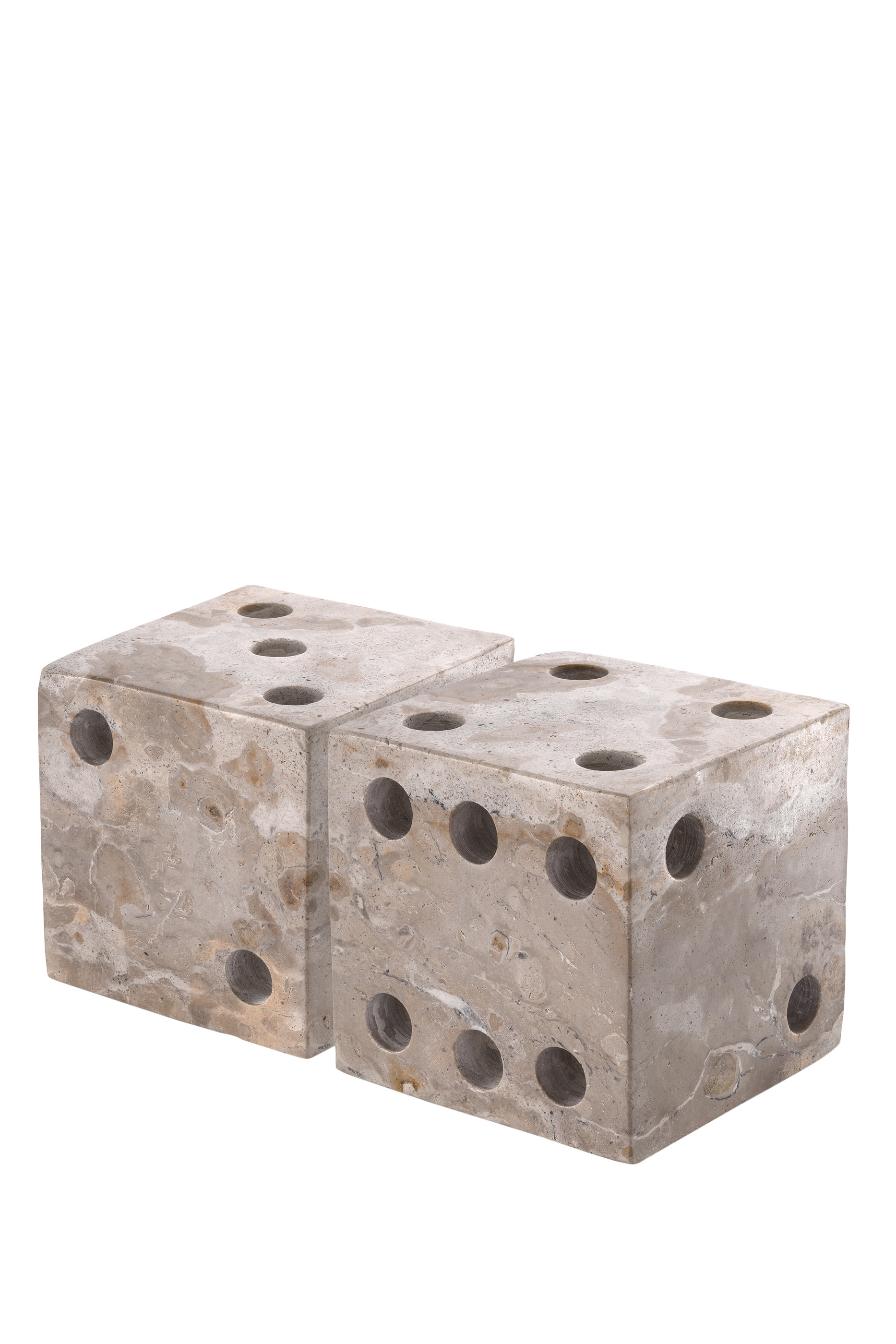 طقم قطعة ديكور للمكتب بتصميم نرد فيزا، قطعتين