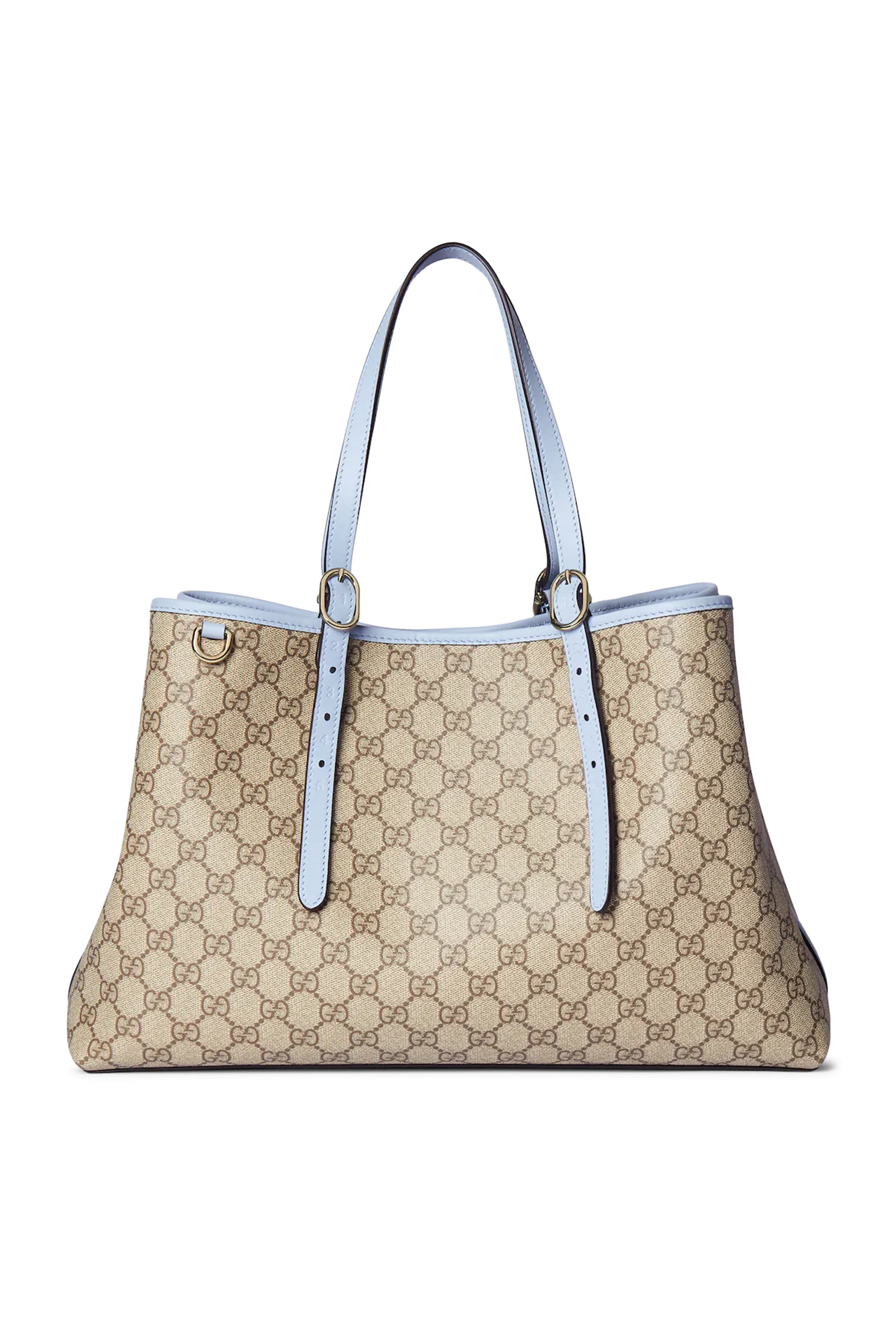 حقيبة يد كبيرة بنقشة شعار حرفي الماركة