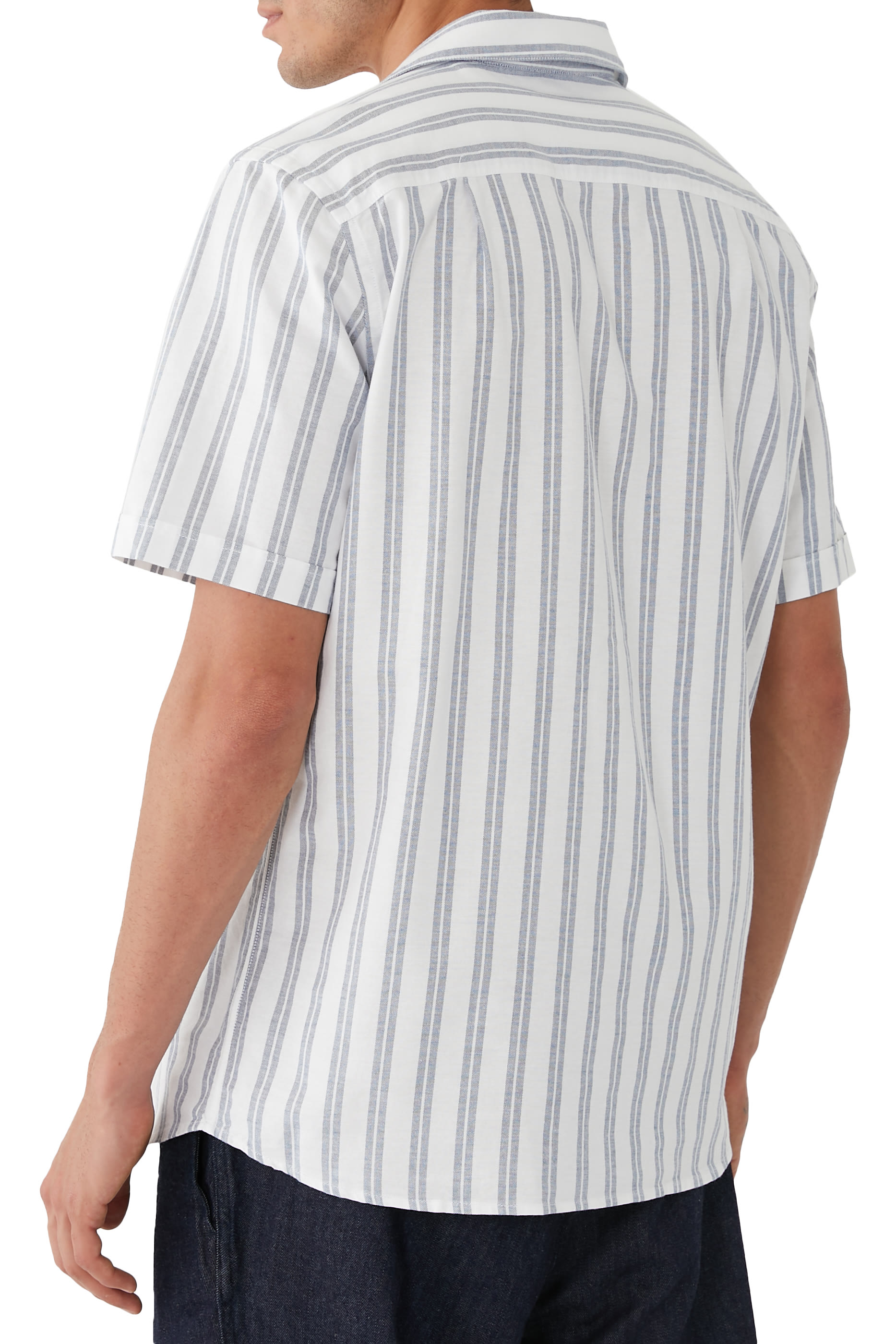 قميص بقصة عادية قطن أكسفورد