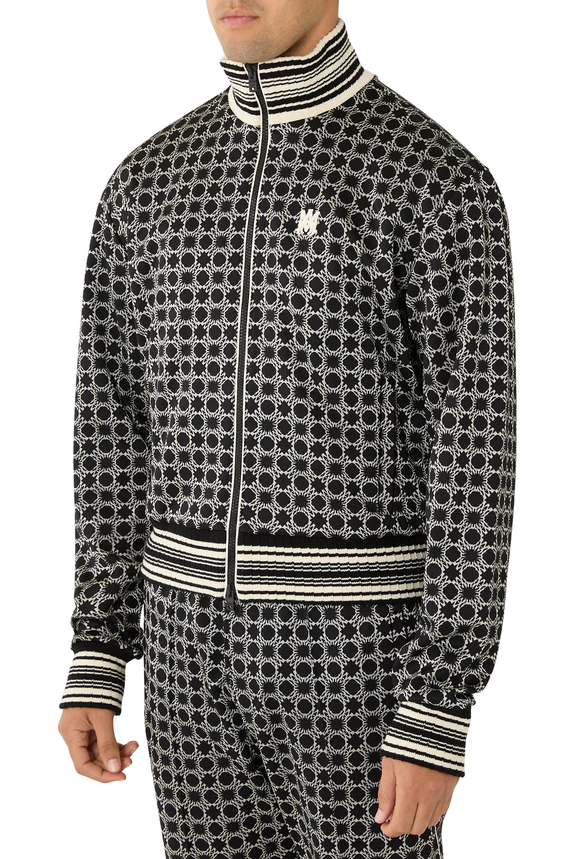 جاكيت رياضي كواد بحرفي شعار الماركة