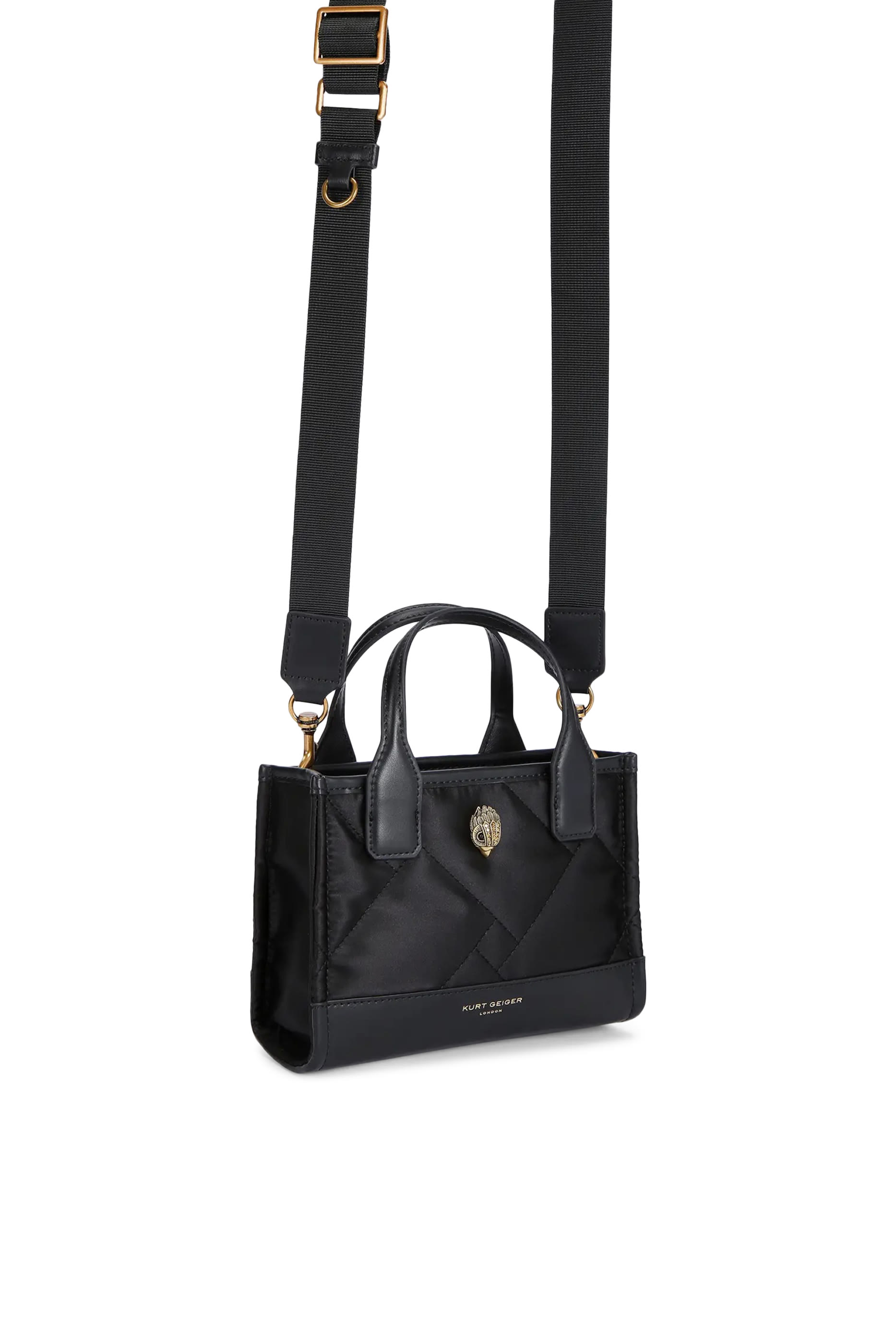 حقيبة يد بتصميم مربع مايكرو نايلون معاد تدويره