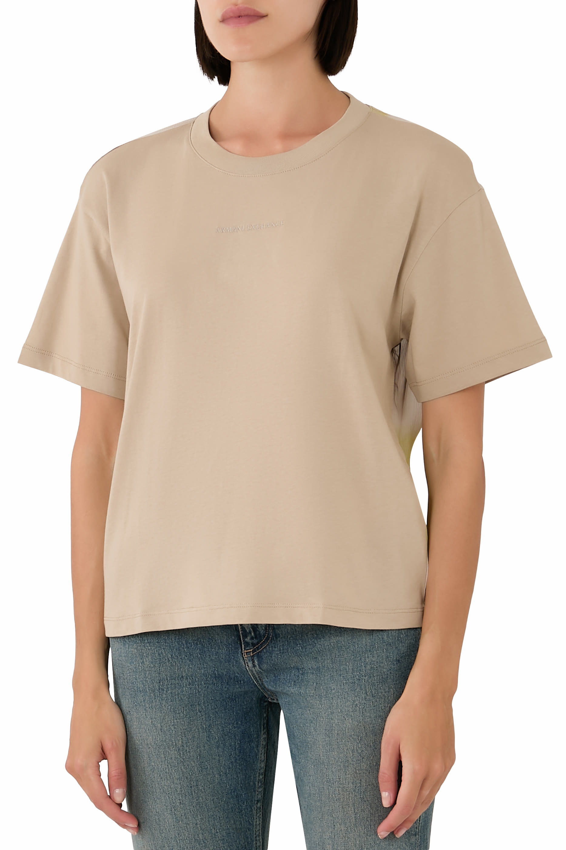 بلوزة منسوجة بشعار الماركة للمناسبات