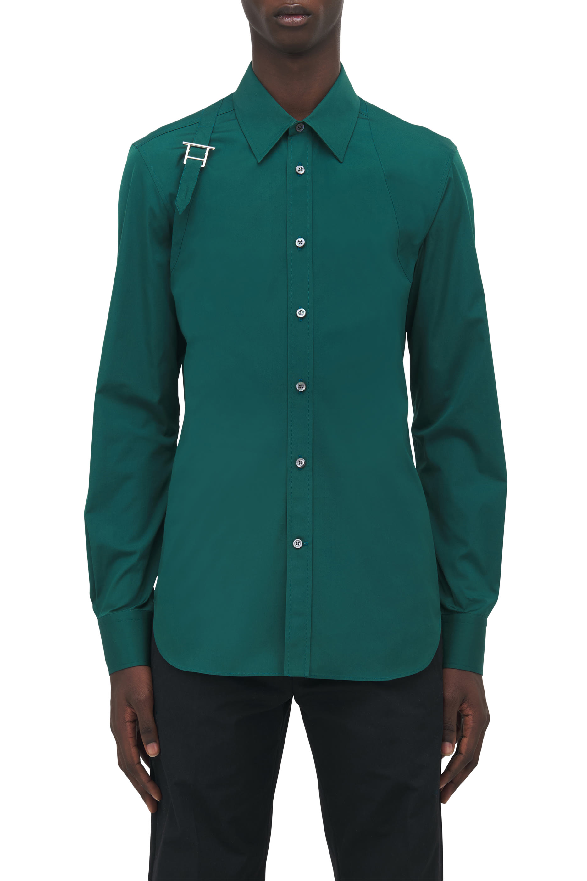 قميص هارنيس بمشبك بتصميم حرف T