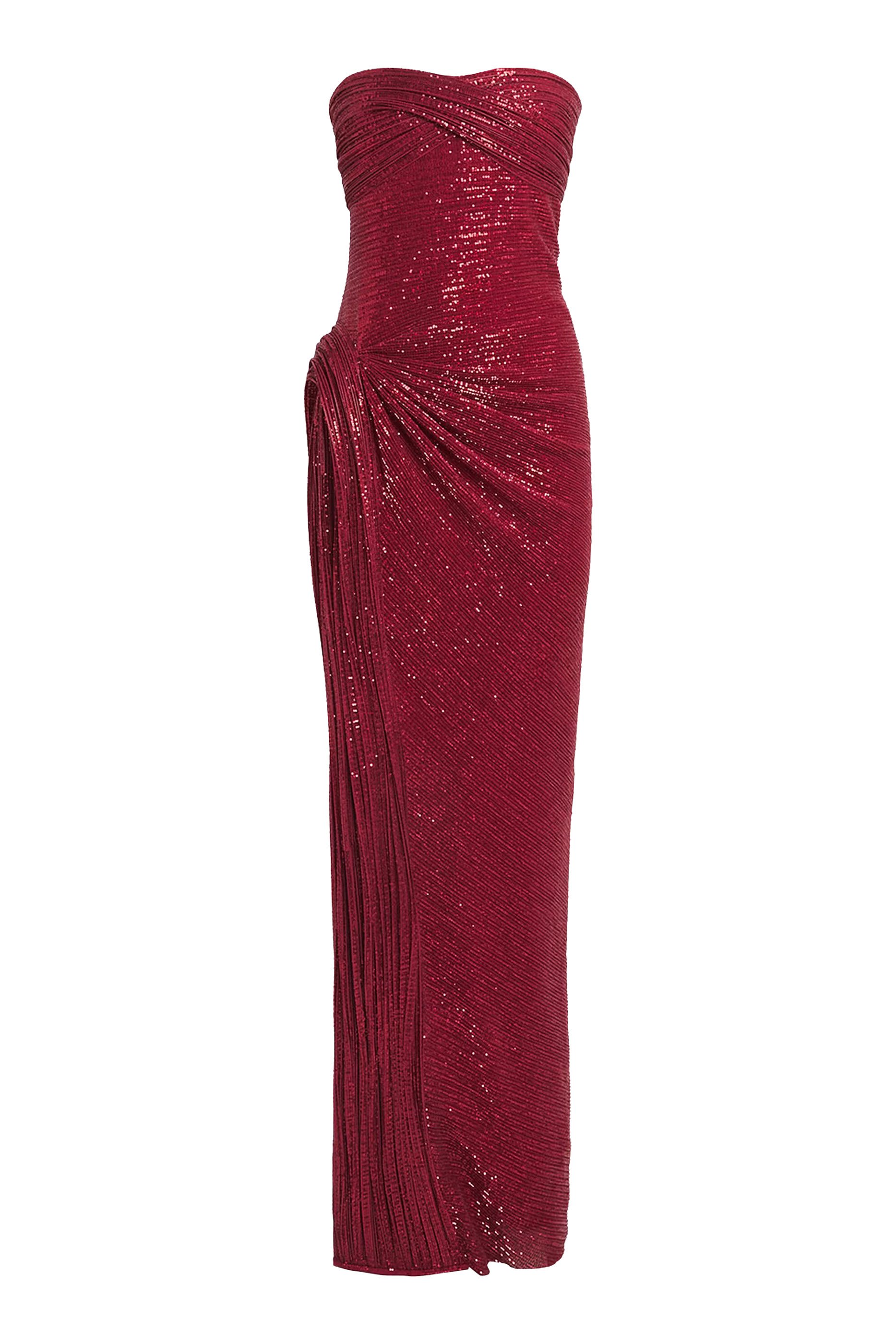 فستان سهرة سولار مطرز بترتر