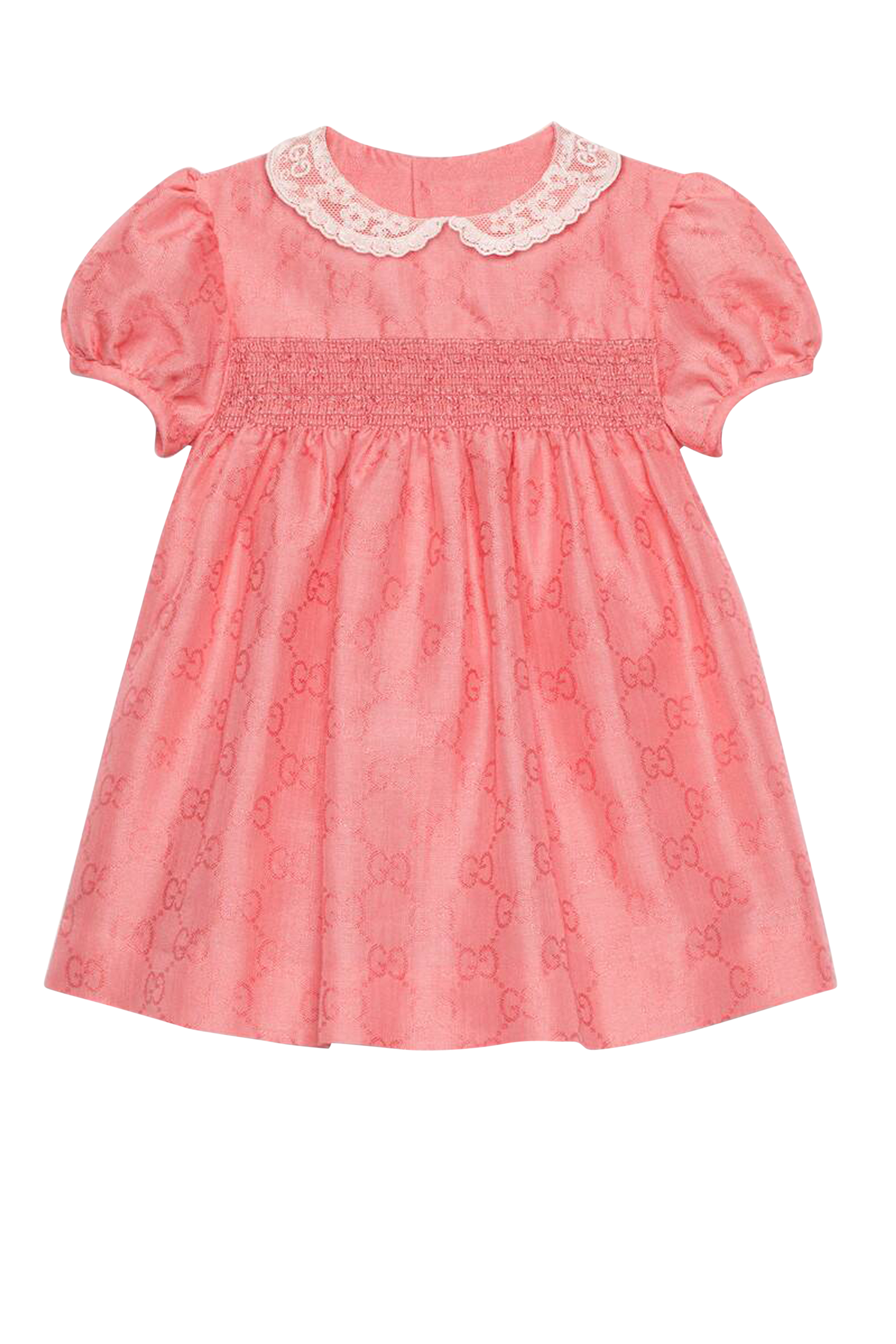 فستان قطن جاكار بنقشة حرفي GG