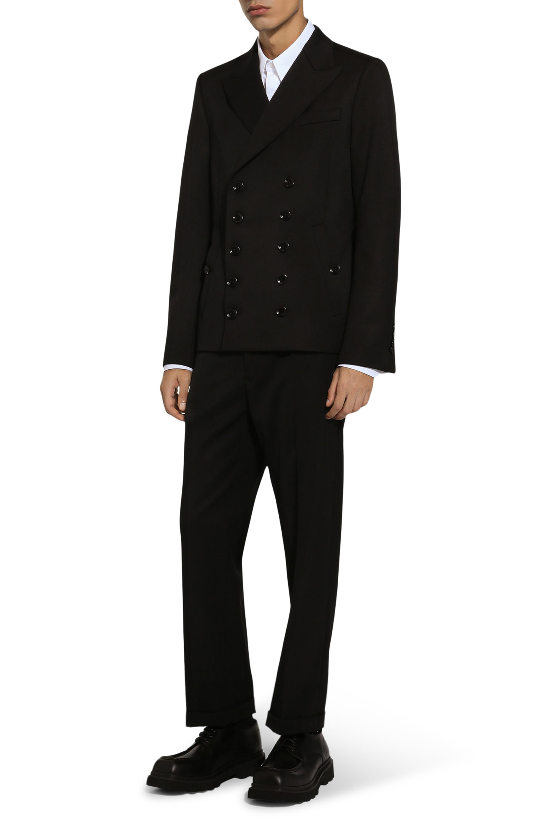 بنطال صوف مطاطي