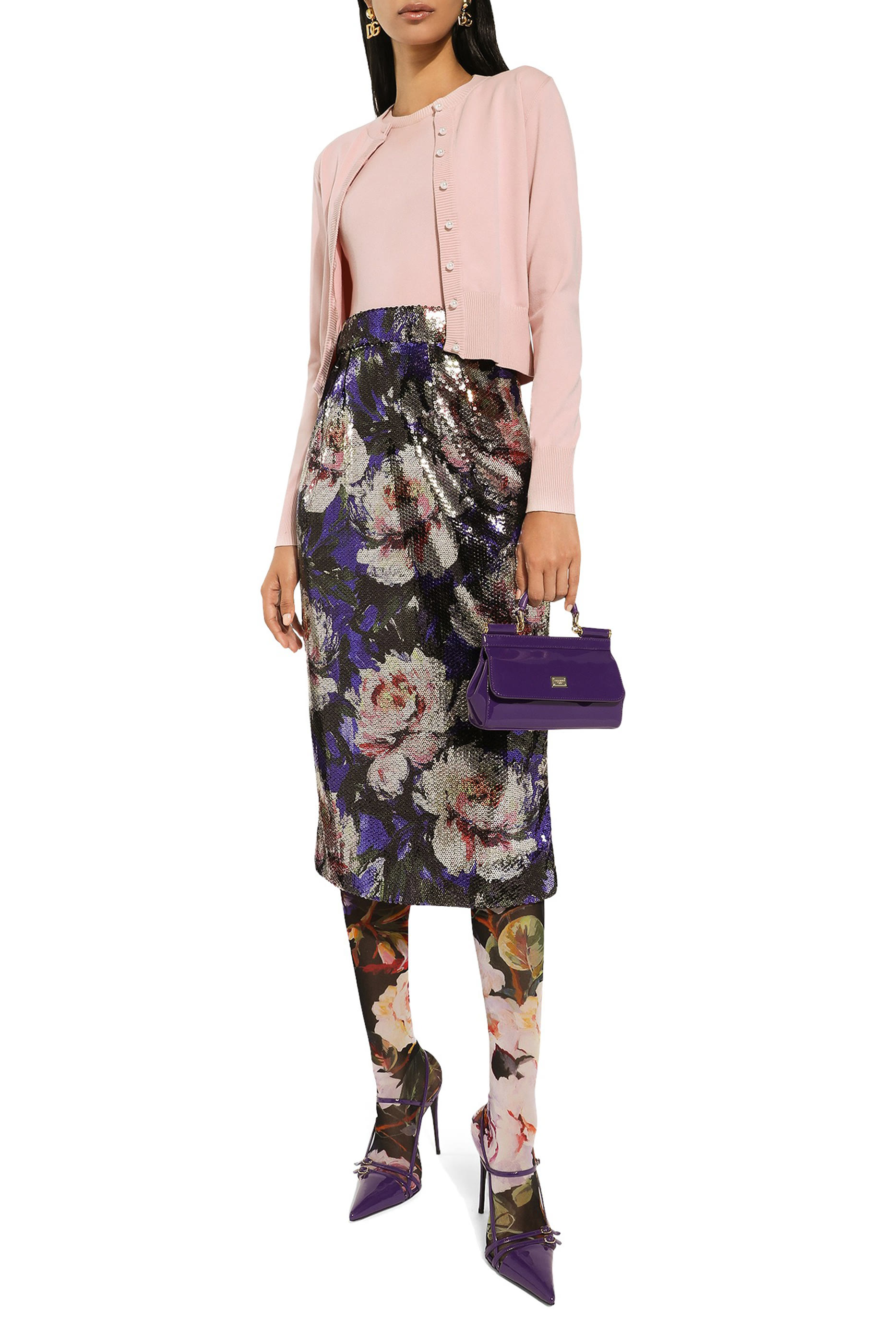 حقيبة سيسلي صغيرة جلد لامع