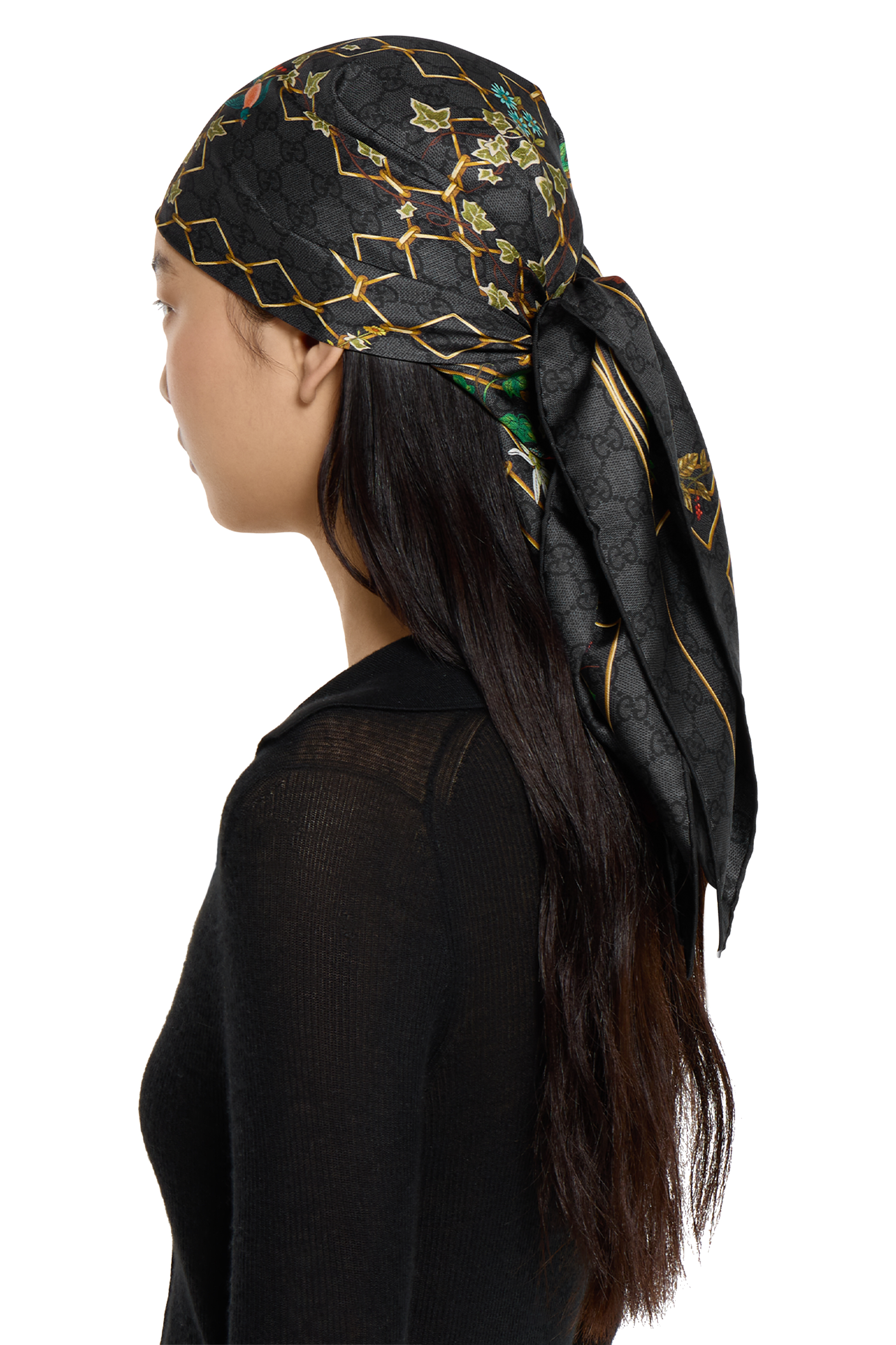 وشاح بنقشة حرير تويل