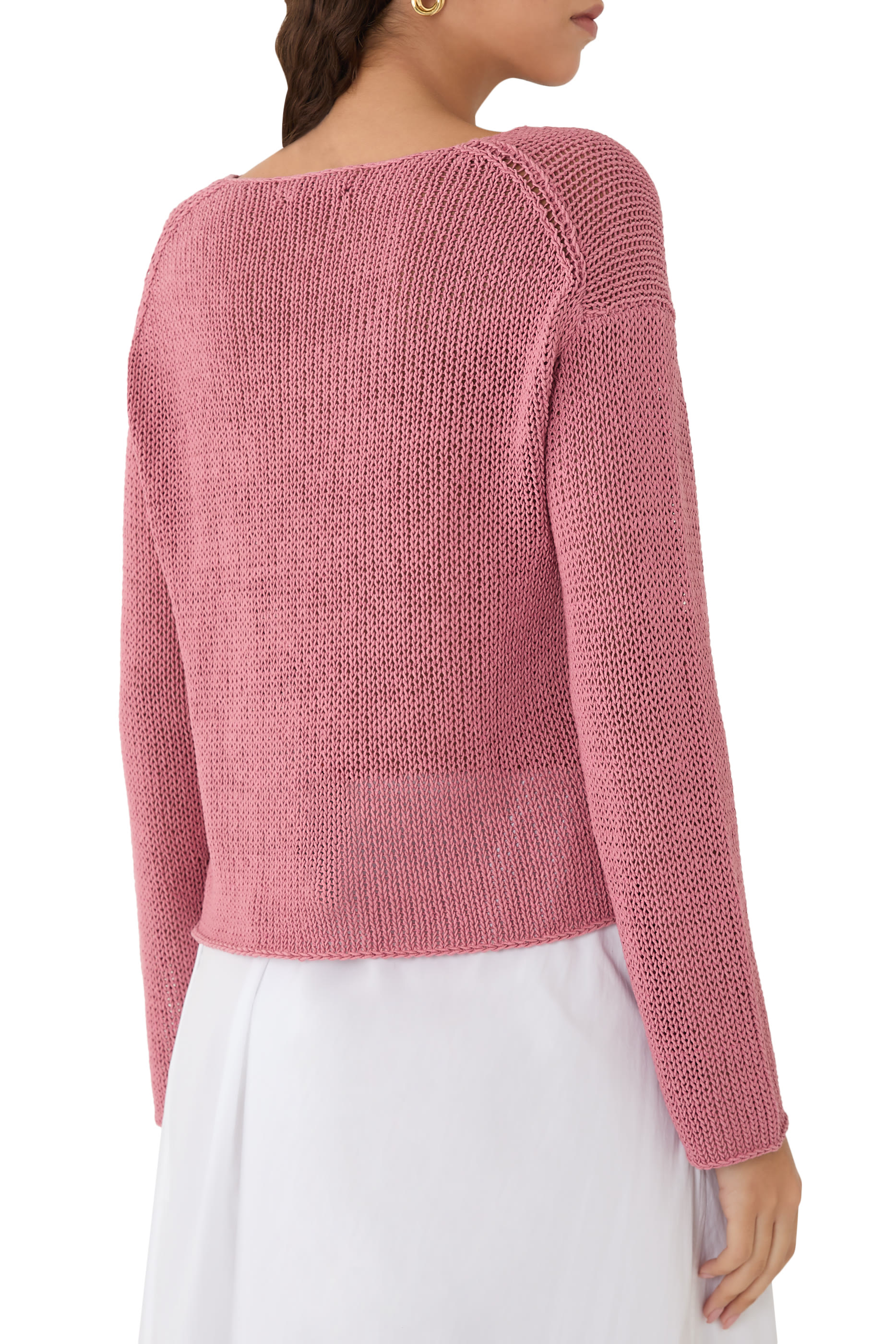 كنزة مزيج قطن مطلي إيطالي