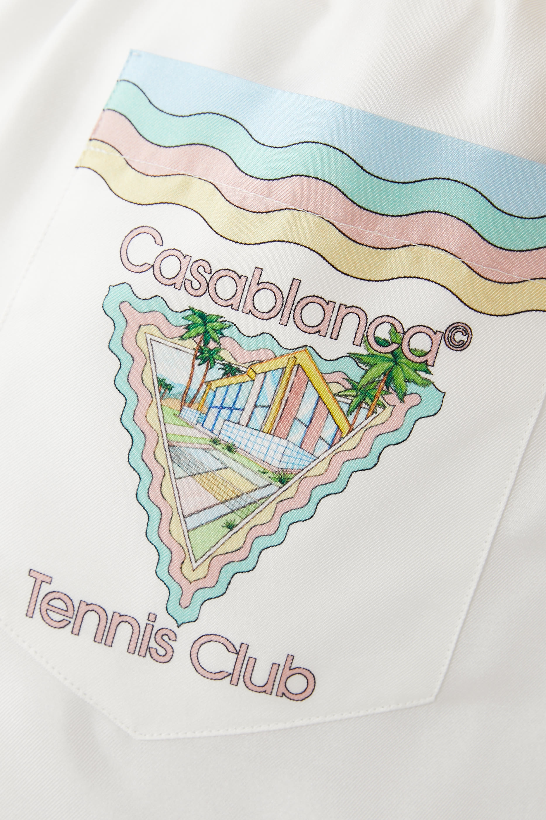 شورت ميزون دو راف ستان حرير بطبعات