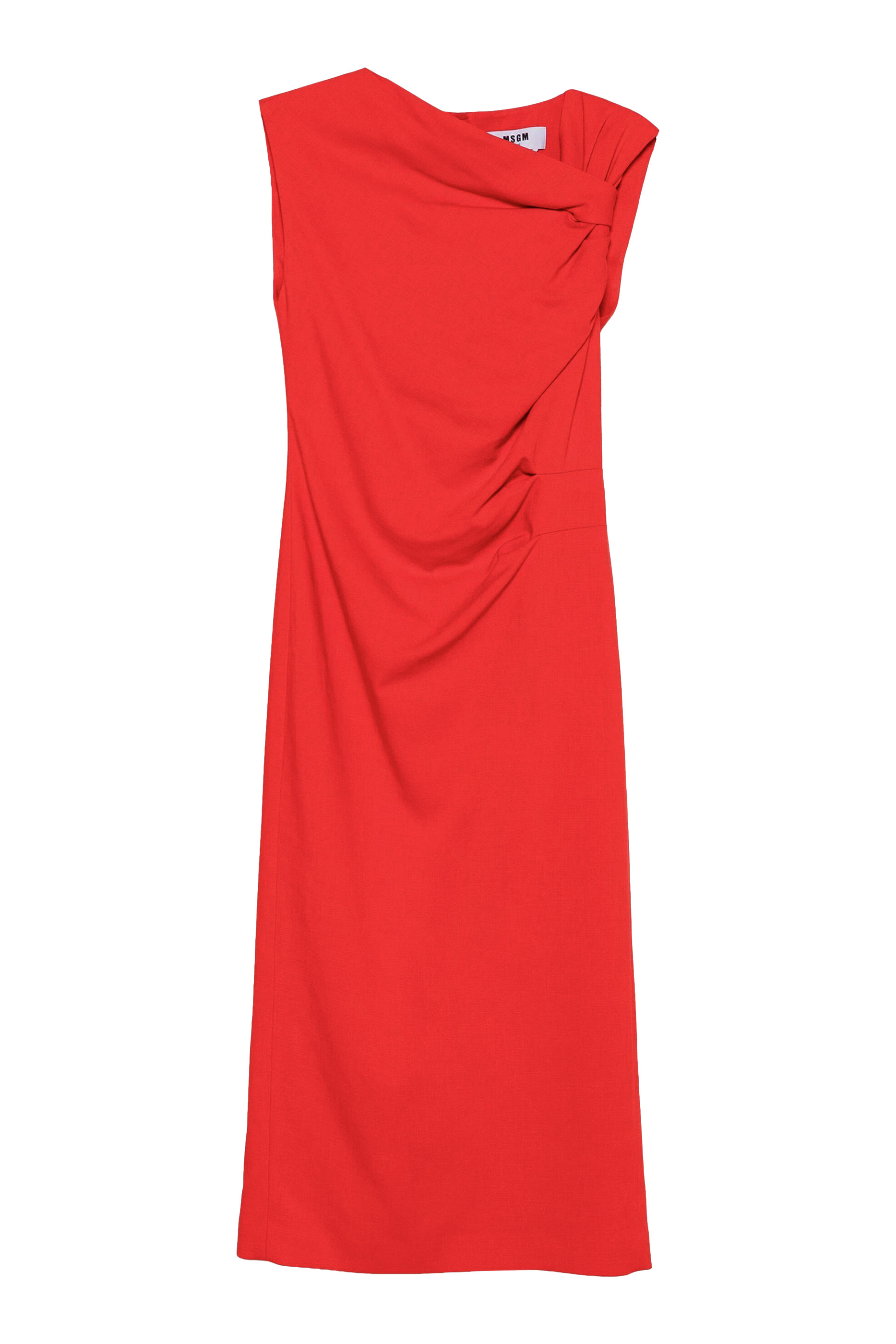 فستان متوسط الطول بدرابيه