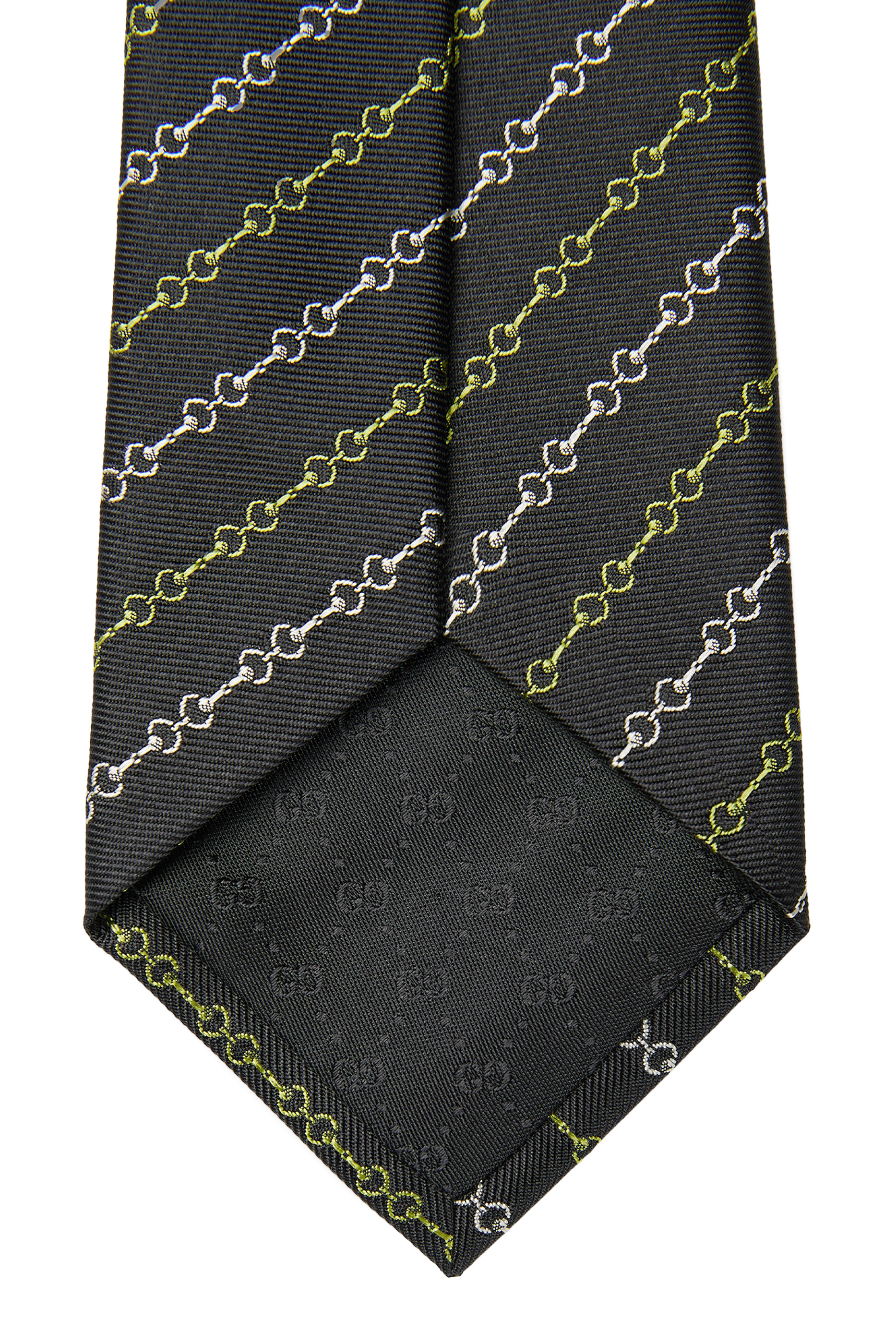 Horsebit Silk Jacquard Tie