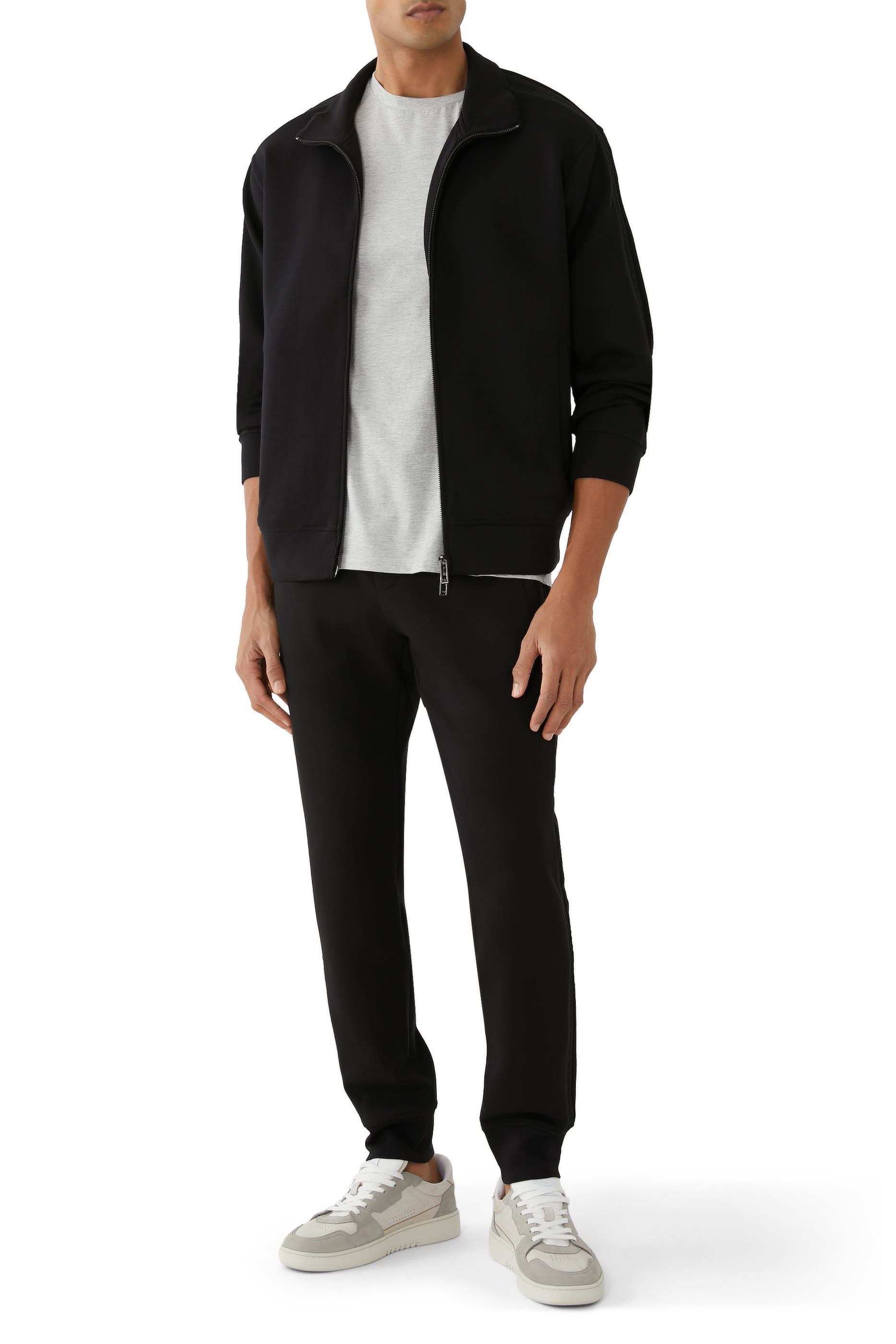 بنطال رياضي بشريط بشعار الماركة