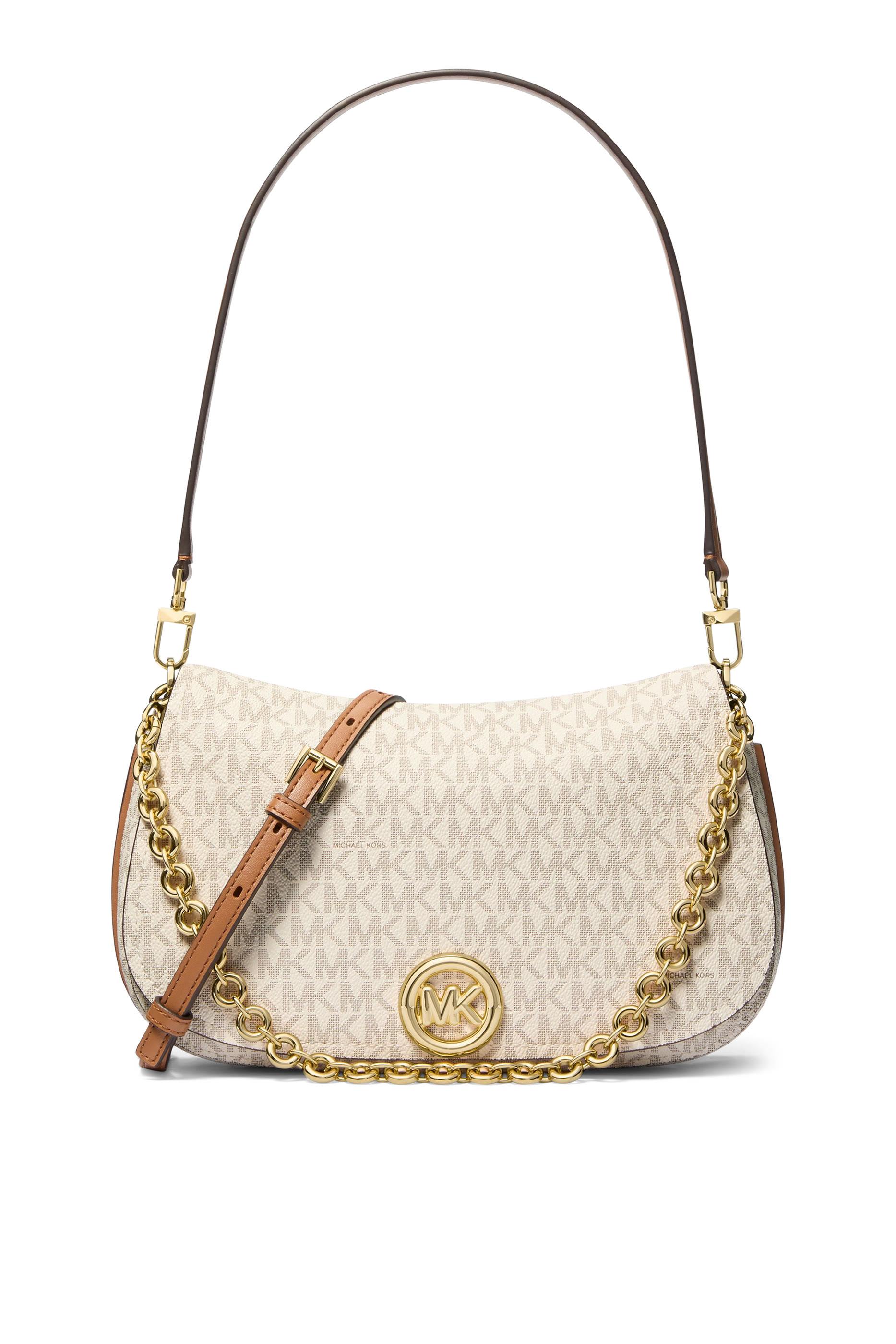 حقيبة كتف نوليتا متوسطة قنب بنقشة شعار الماركة