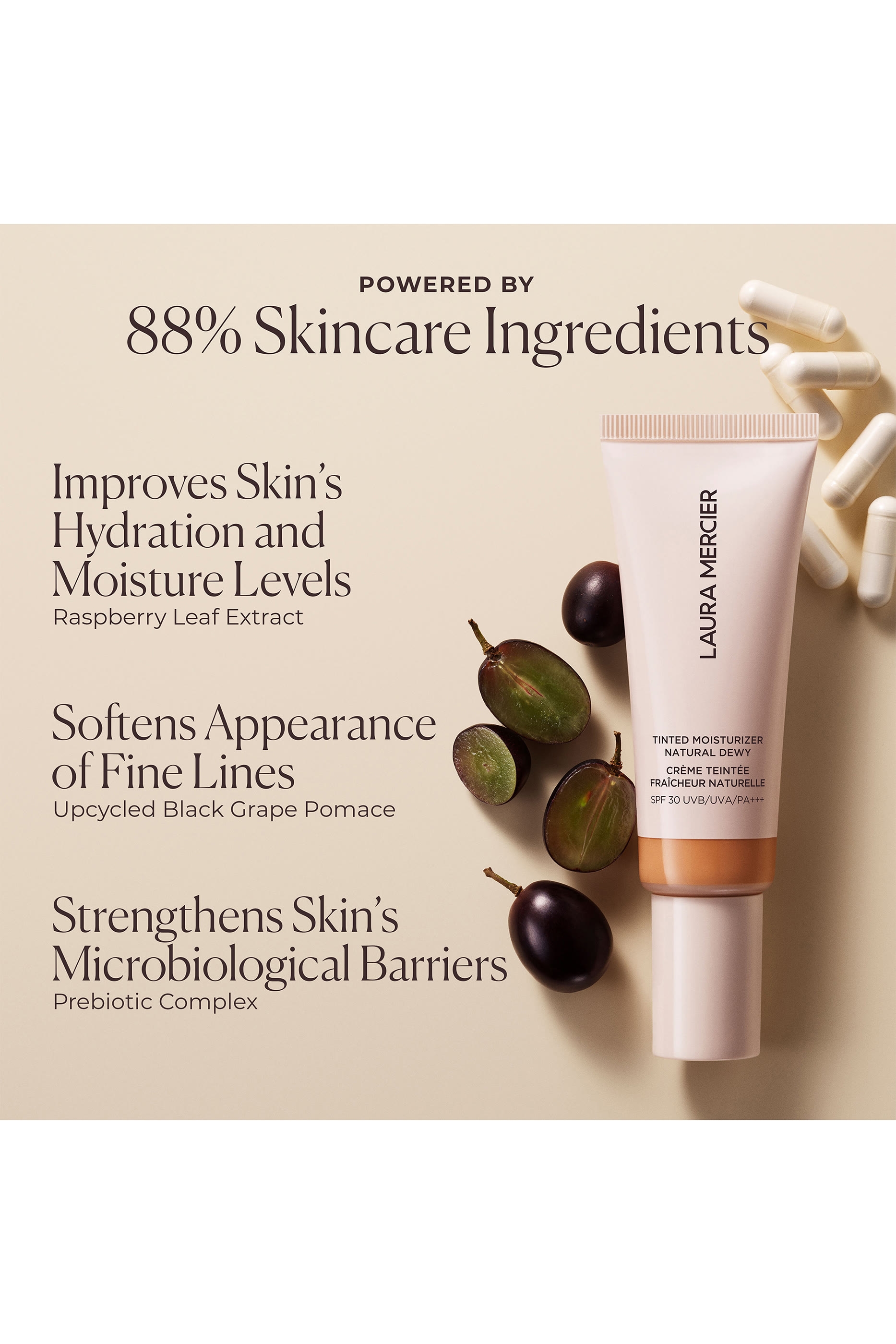 مرطب ملون للبشرة ناتشورال ديوي مع عامل الحماية من الشمس SPF 30