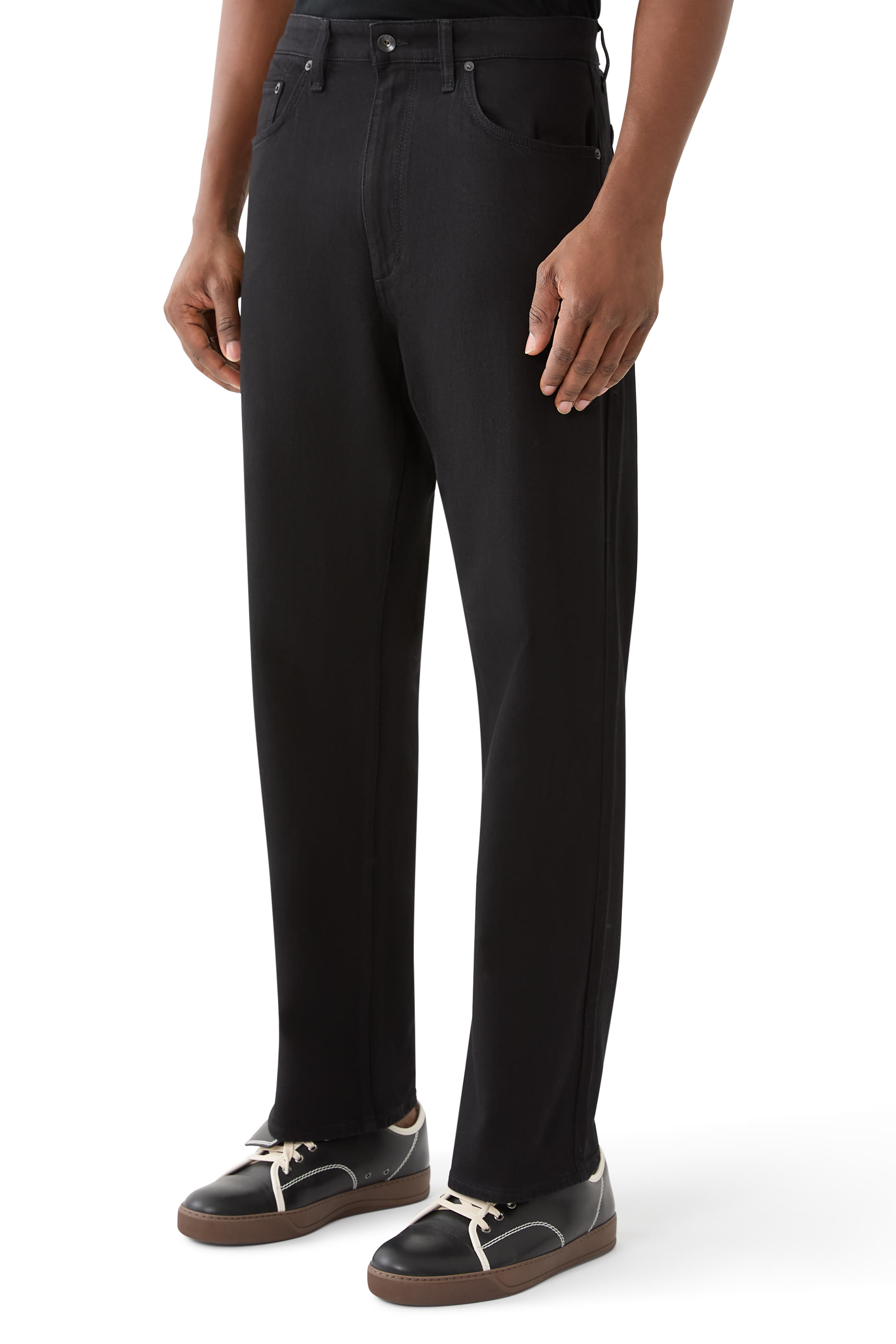 بنطال جينز فيت 4 بقصة مستقيمة