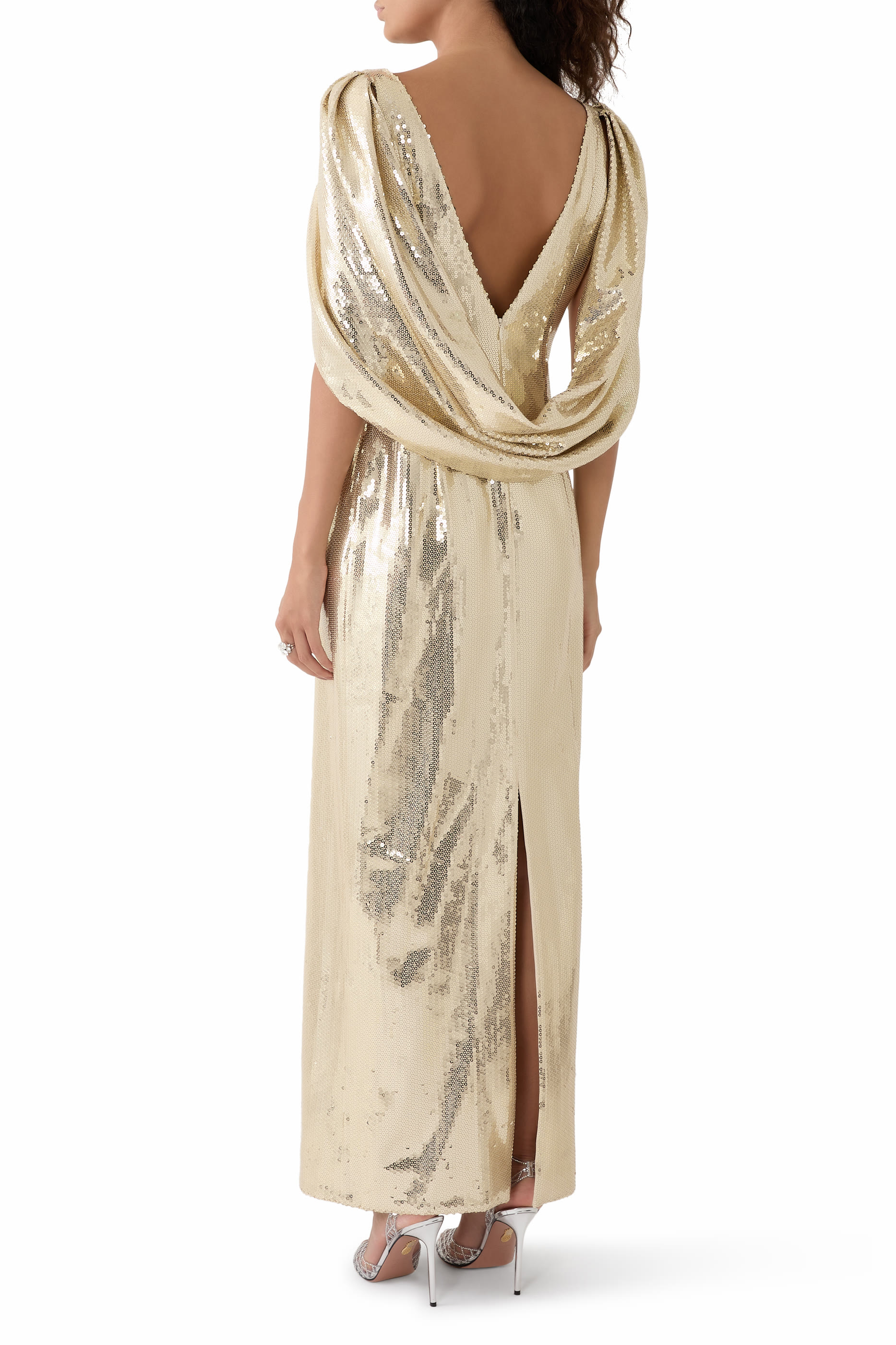 فستان سهرة إيليري مزين بترتر