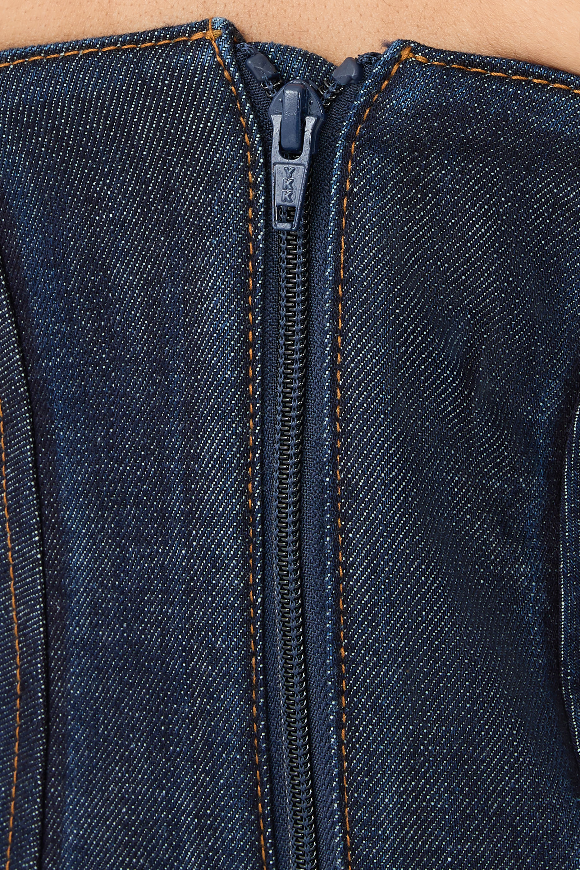 كورسيه جينز بلا حمالات درابيه