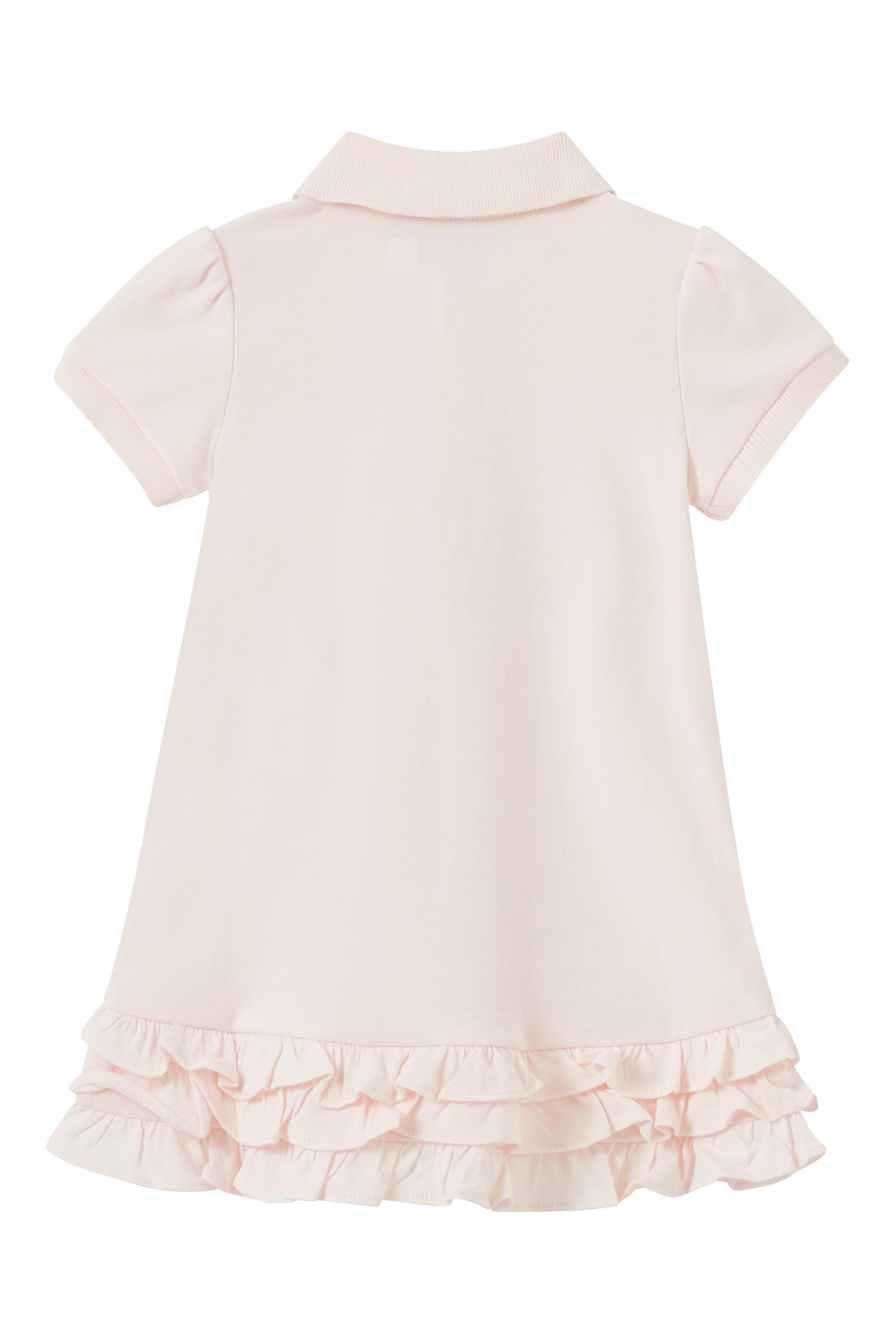 فستان بولو قطن بيكيه بكشكش وسروال تحتي