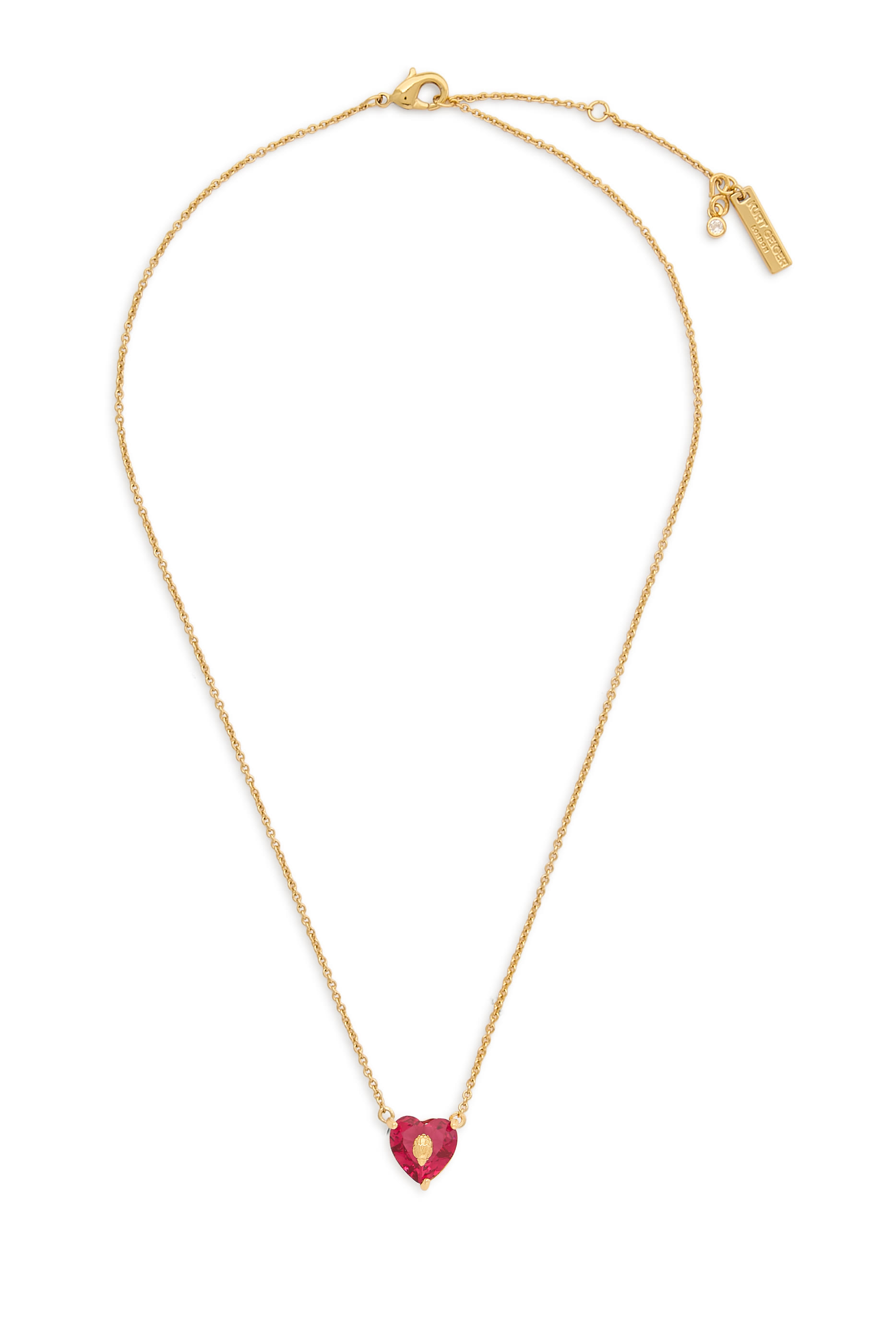 قلادة بدلاية بتصميم قلب مرصعة بالكريستال