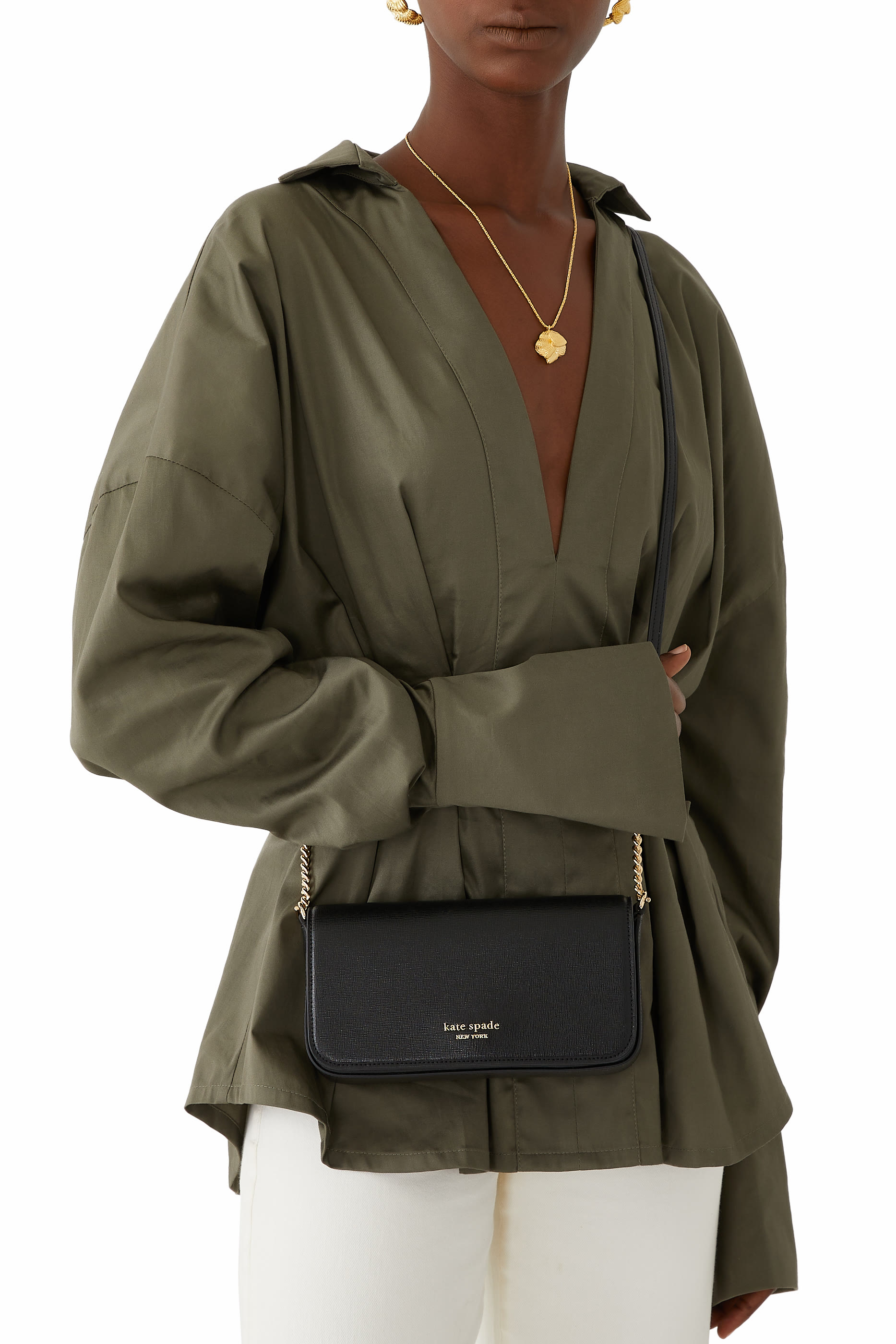 محفظة ديفين بغطاء قلاب وسلسلة