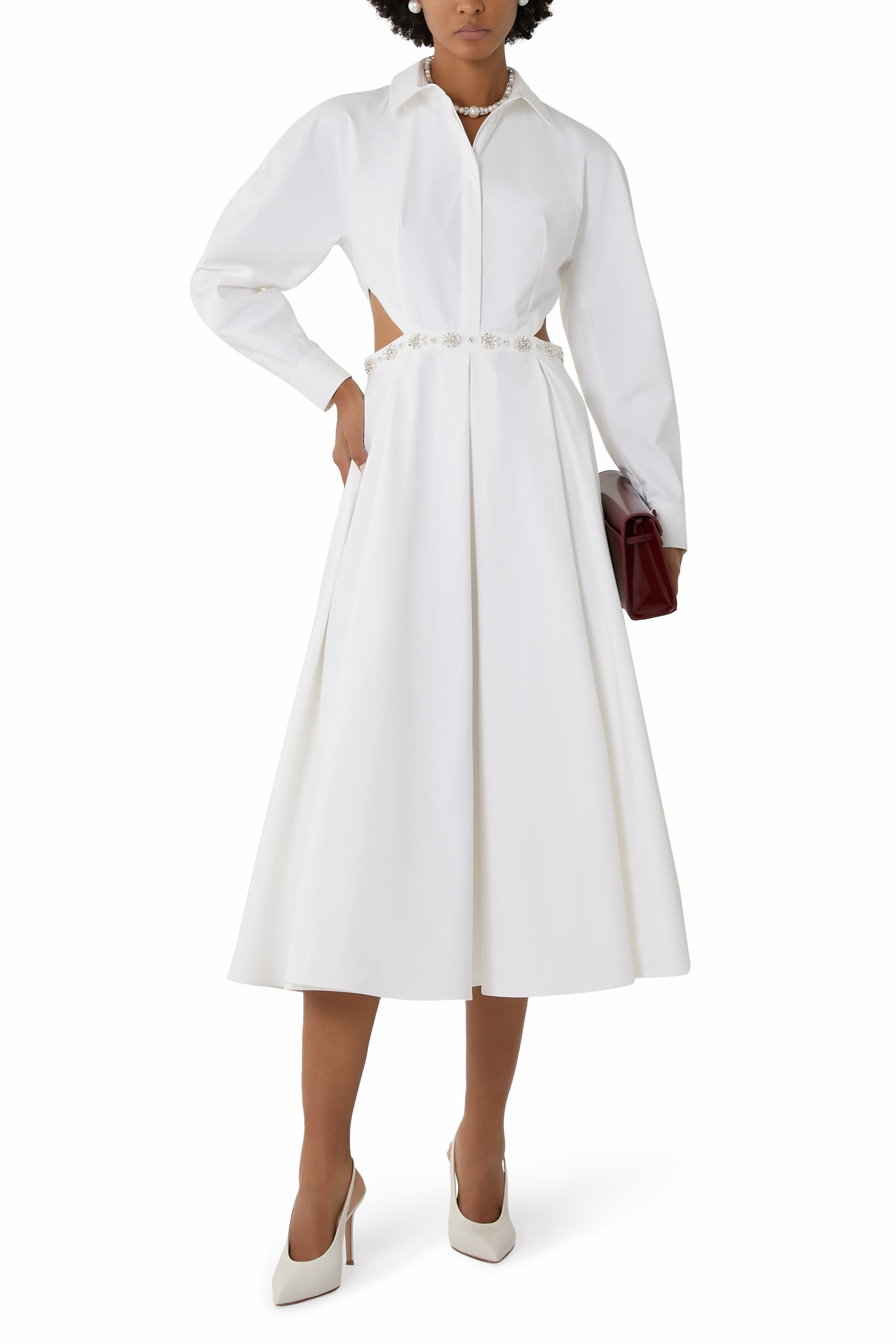  فستان مورفي مطرز قطن