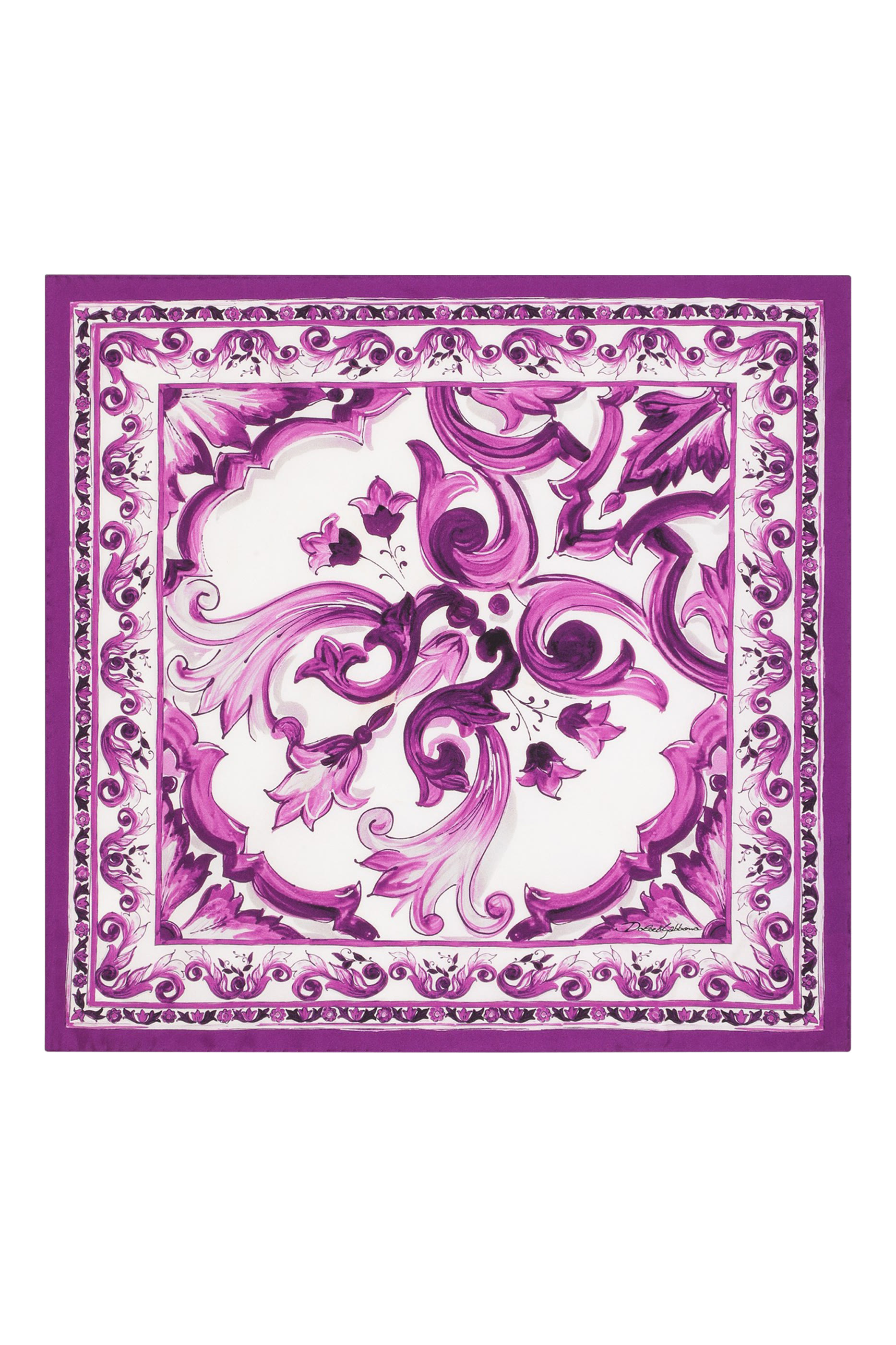 وشاح بطبعة مايولكا حرير