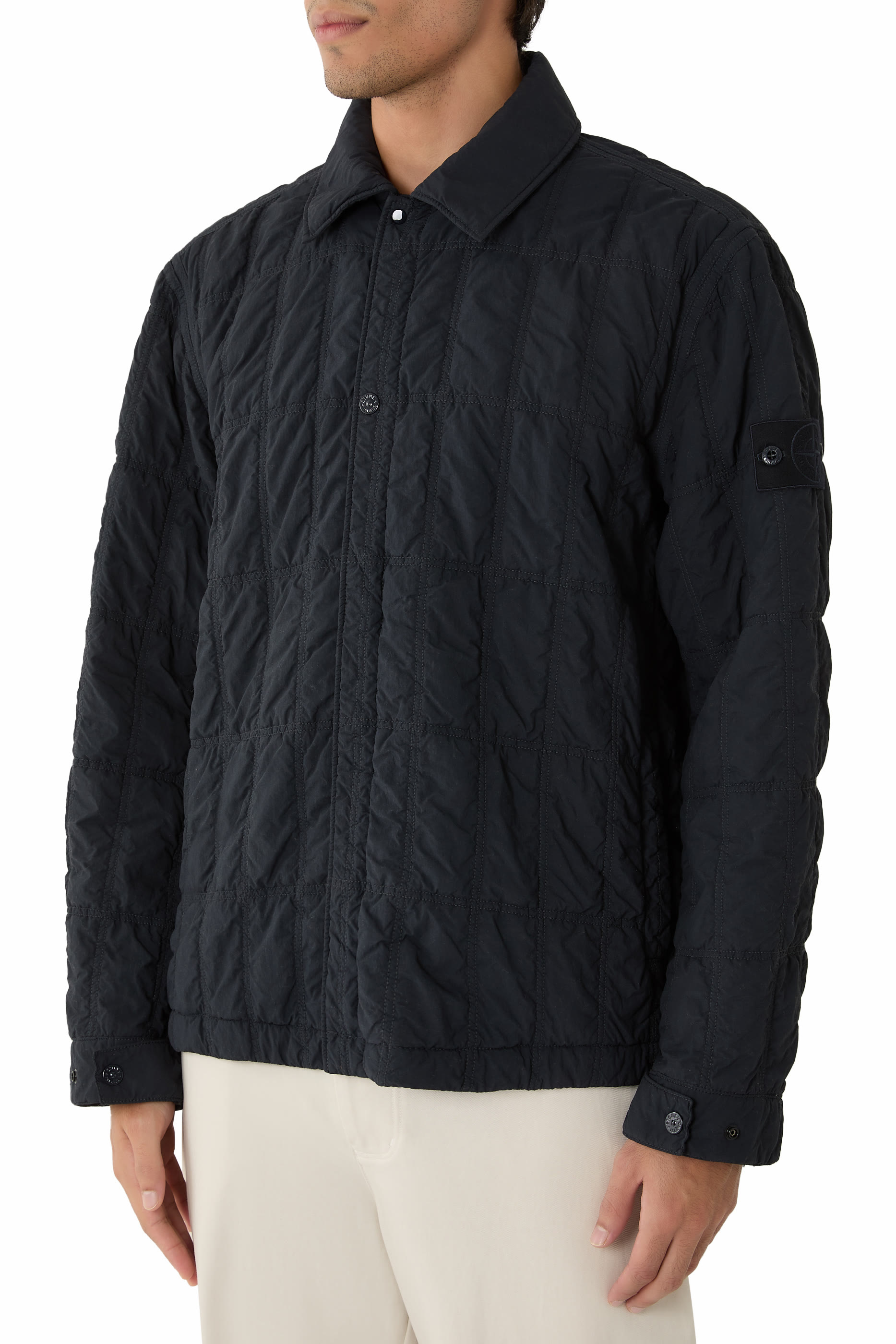 Logo Ghost Quilted Jacket