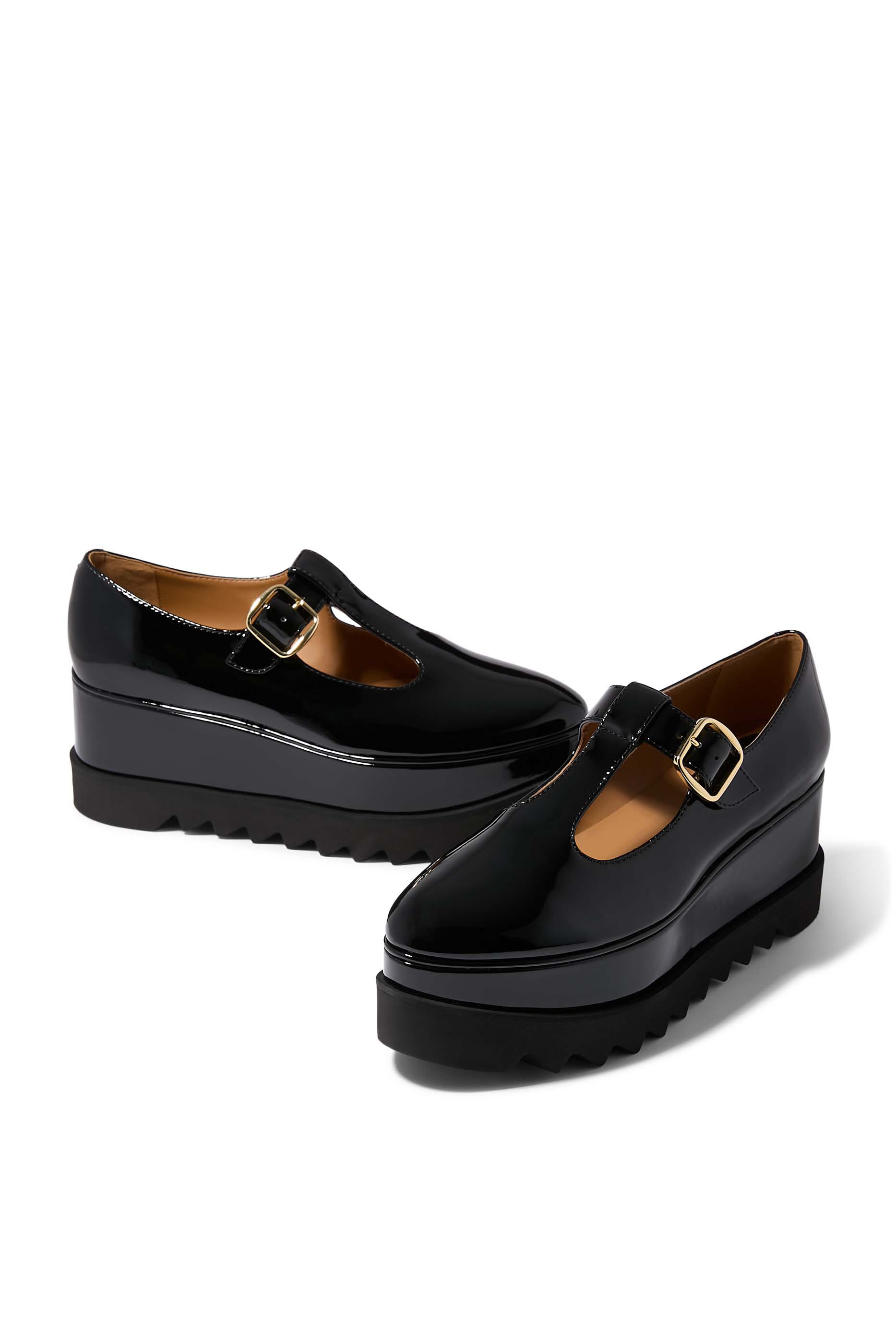 حذاء ماري جين إليس 70 بسير على شكل حرف T بنعل عريض