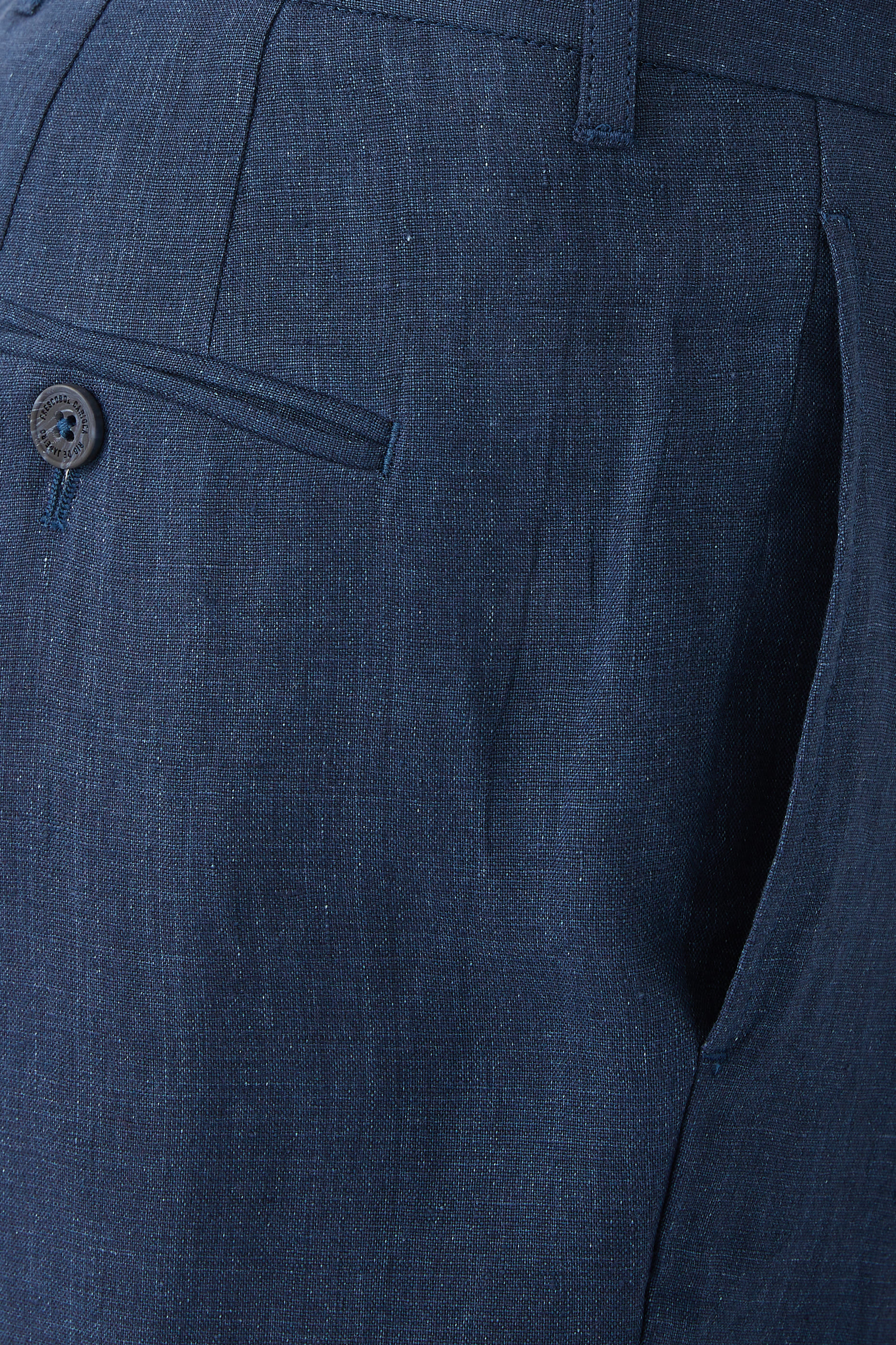 بنطال أفونسو بقصة مناسبة للجسم كتان