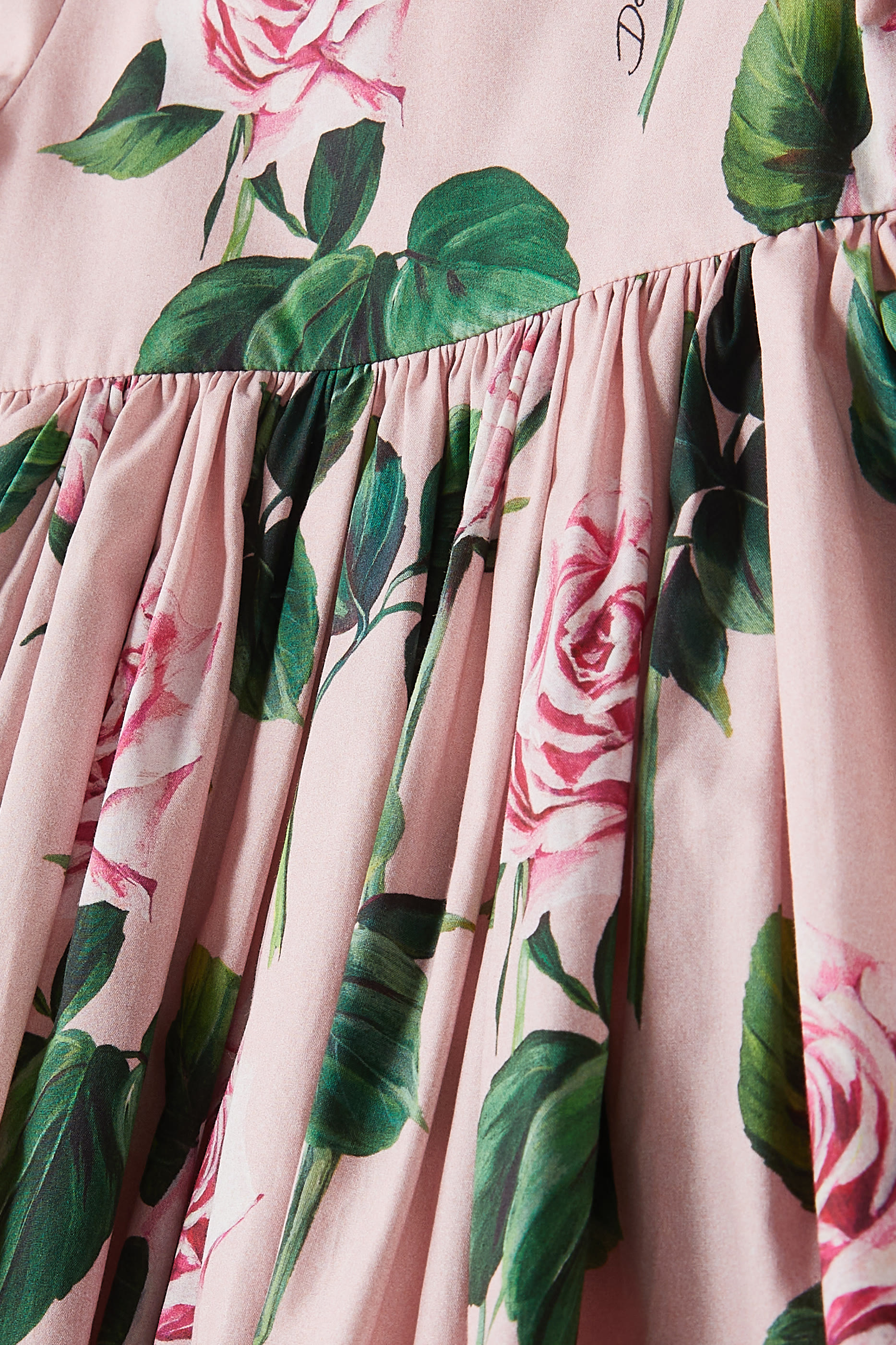 فستان بطبعات زهور بوبلين للأطفال