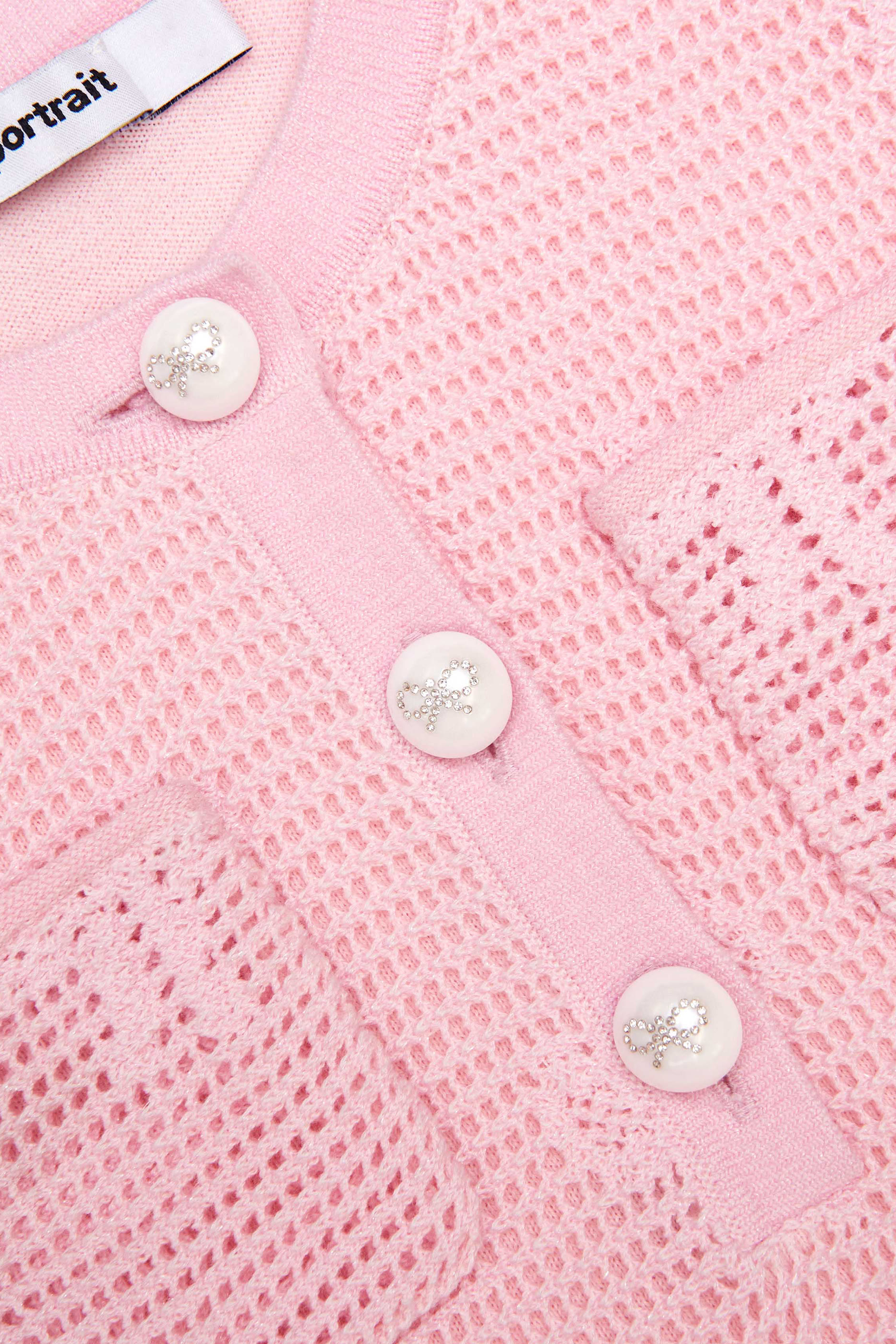 فستان بربطة فيونكة كروشيه منسوج للأطفال