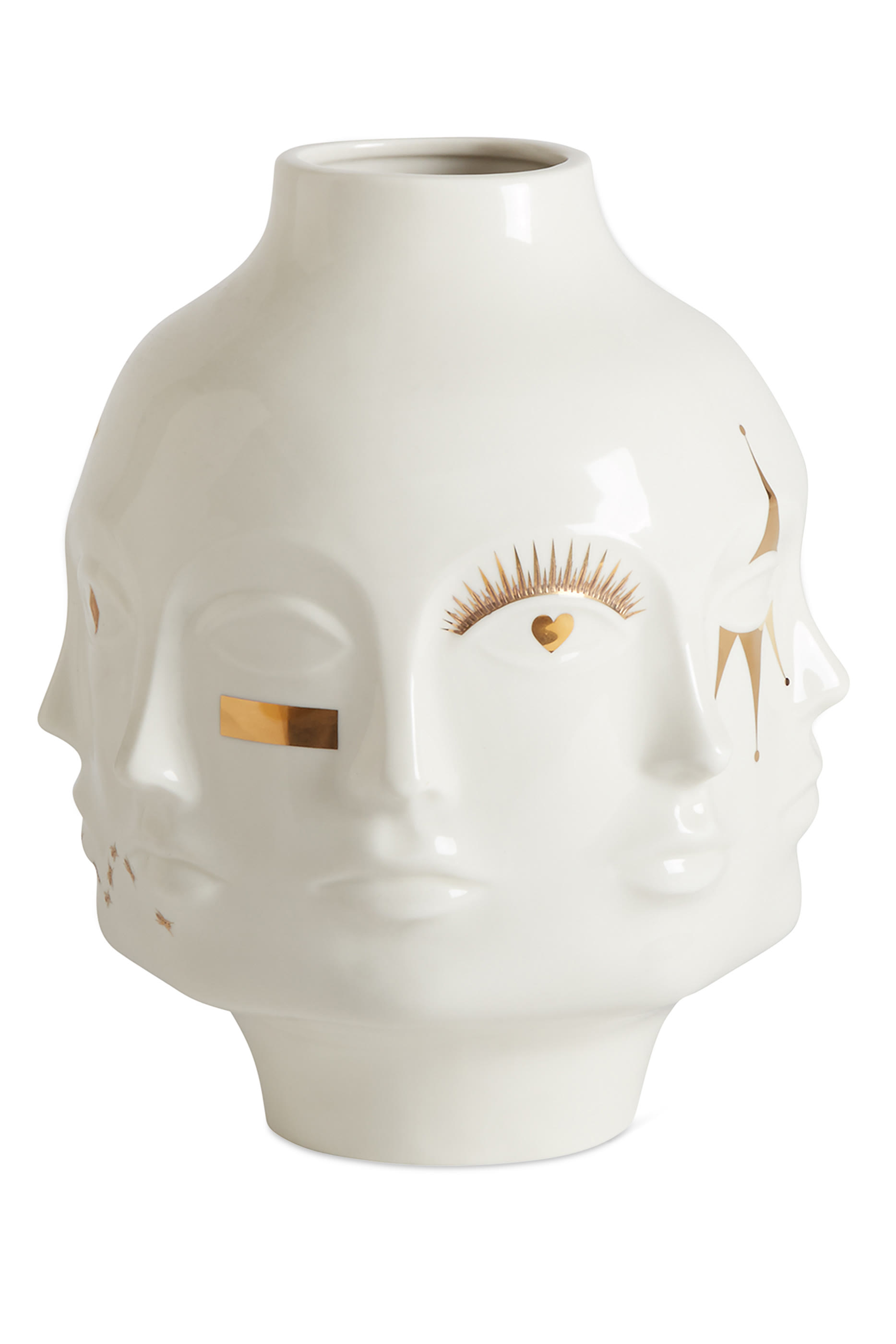 مزهرية دورا مار مطلية بالذهب