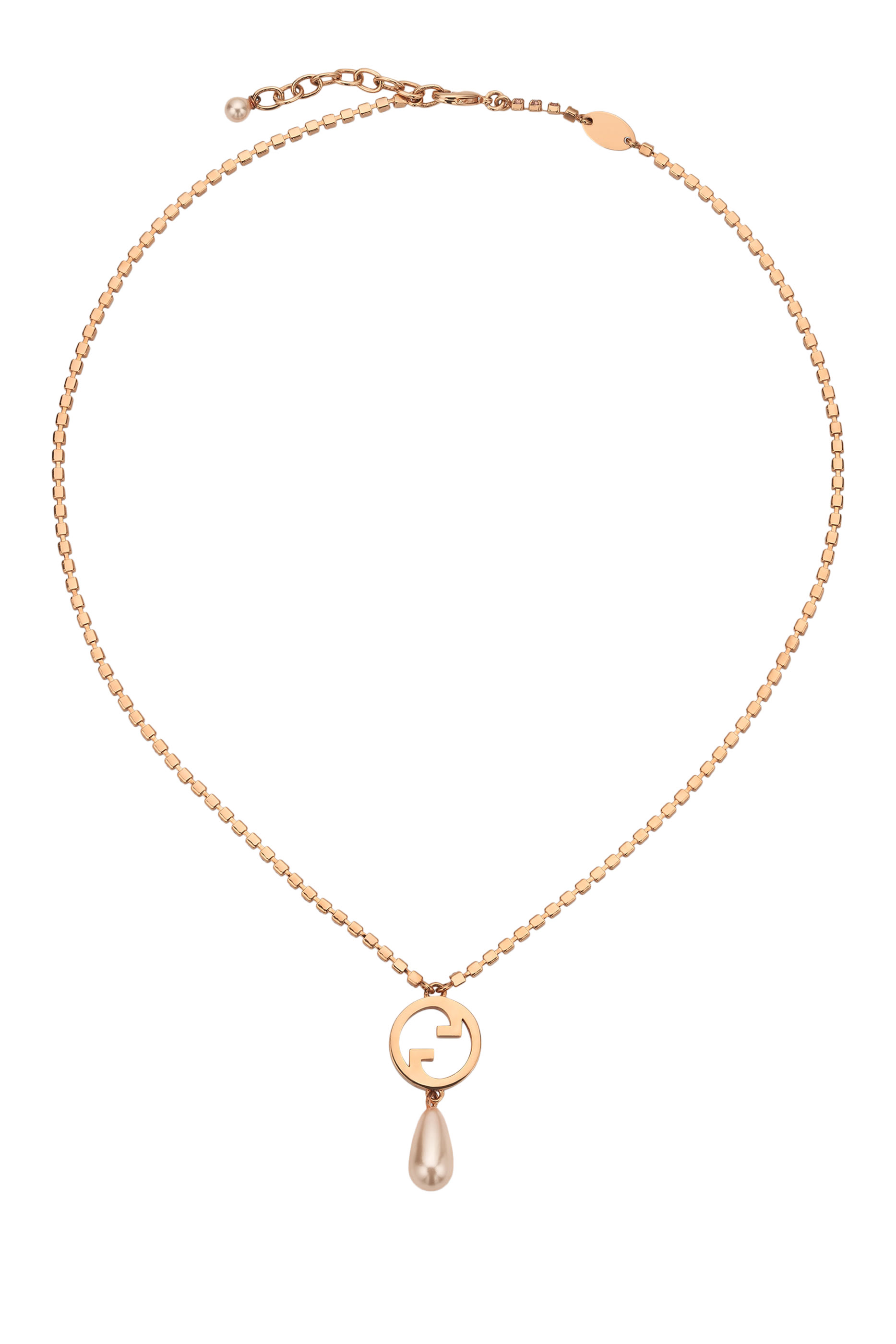 قلادة بلوندي مرصعة بكريستال