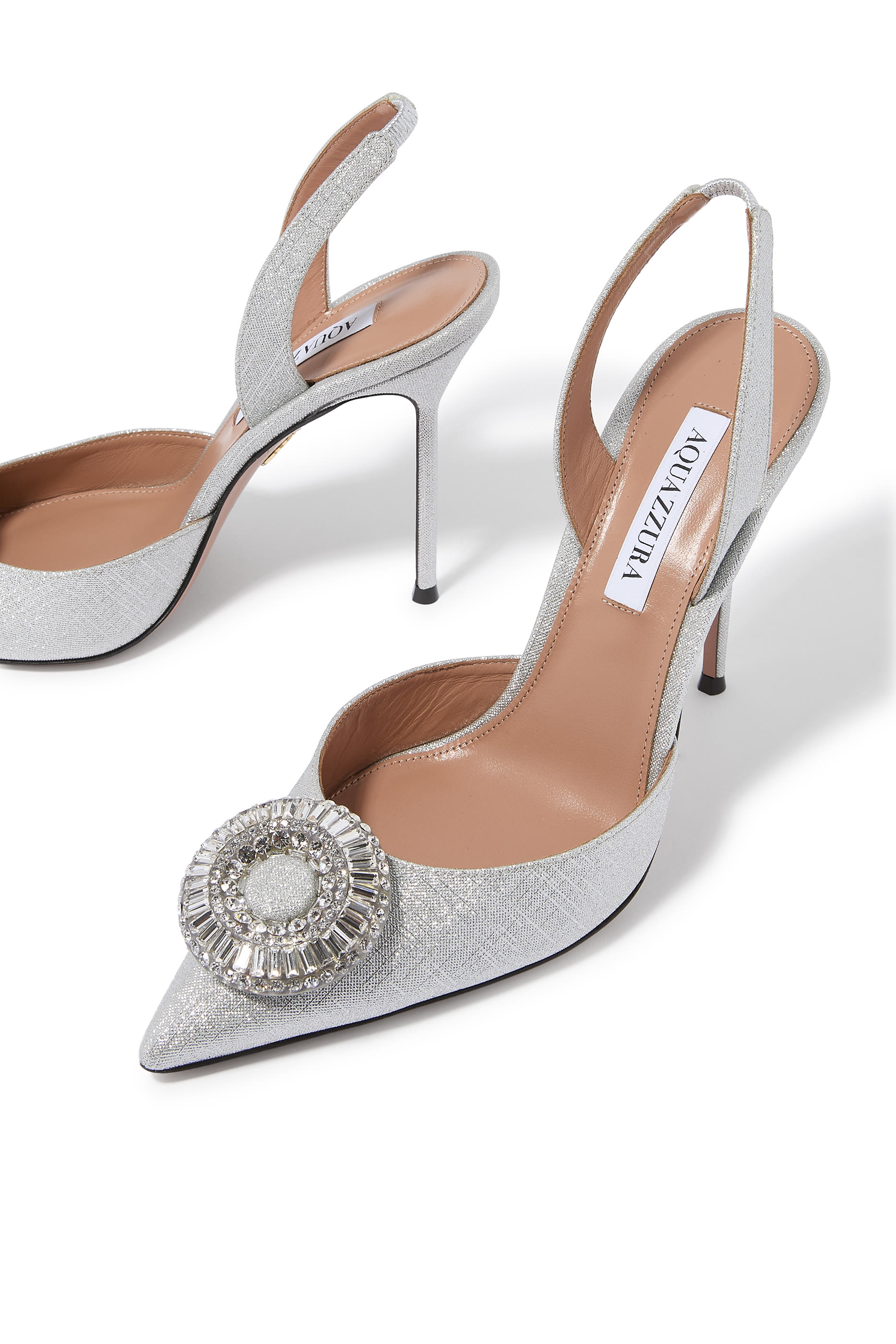 حذاء كلاسيكي 105 بسير دائري مرصع بكريستال