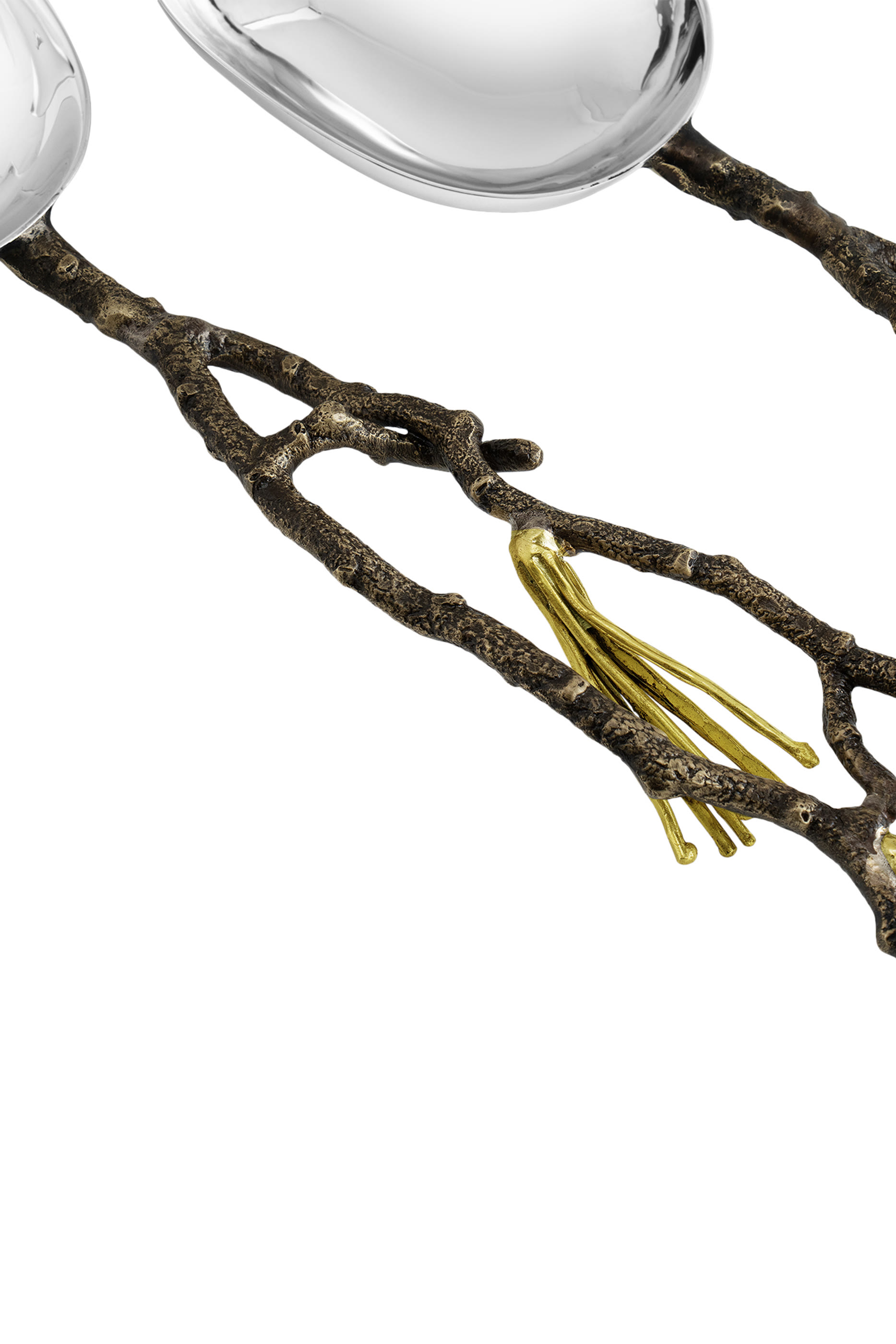 طقم أدوات تقديم مزين بنبات الصنوبر