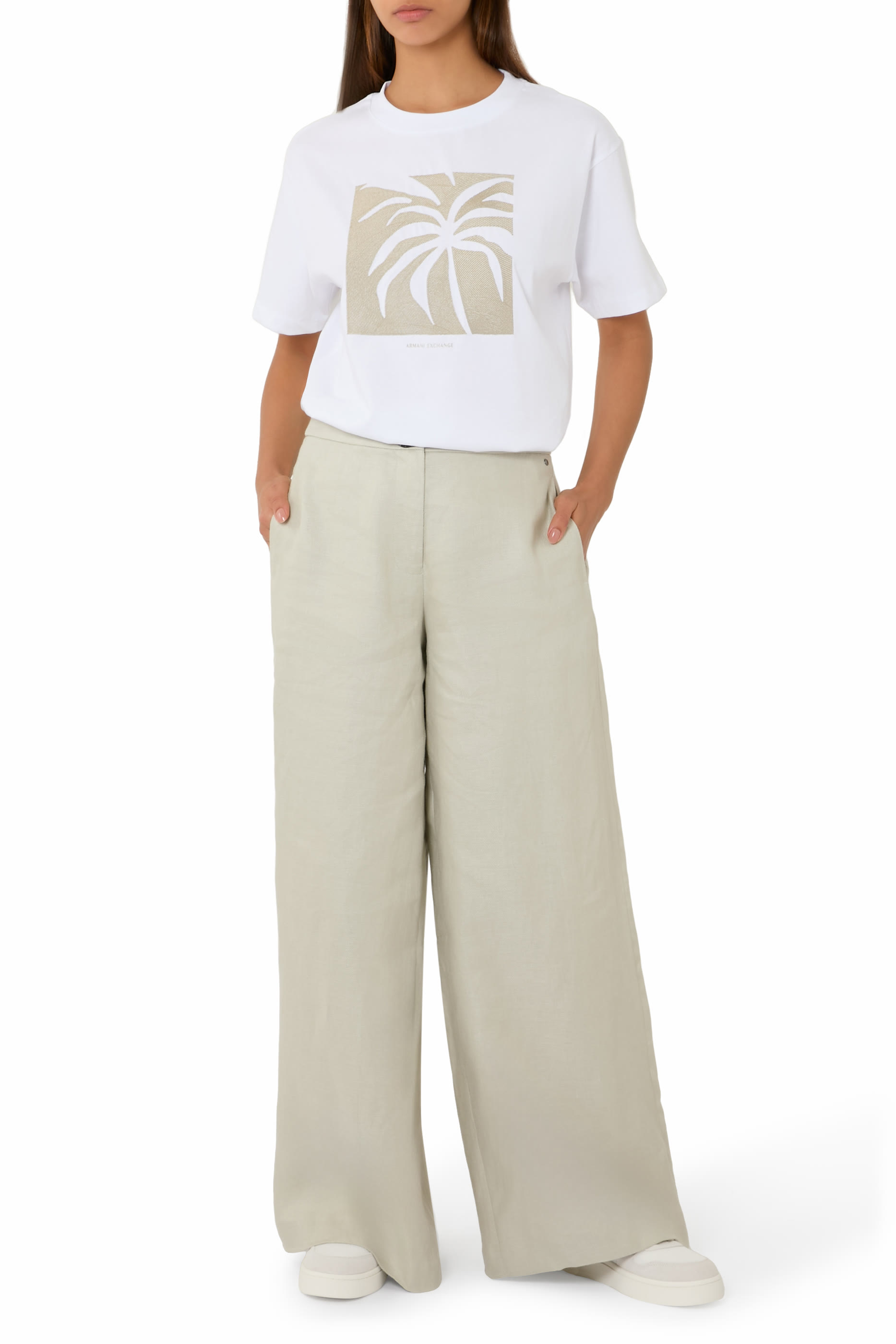 تيشيرت بنقشة إيبيزا ونخلة