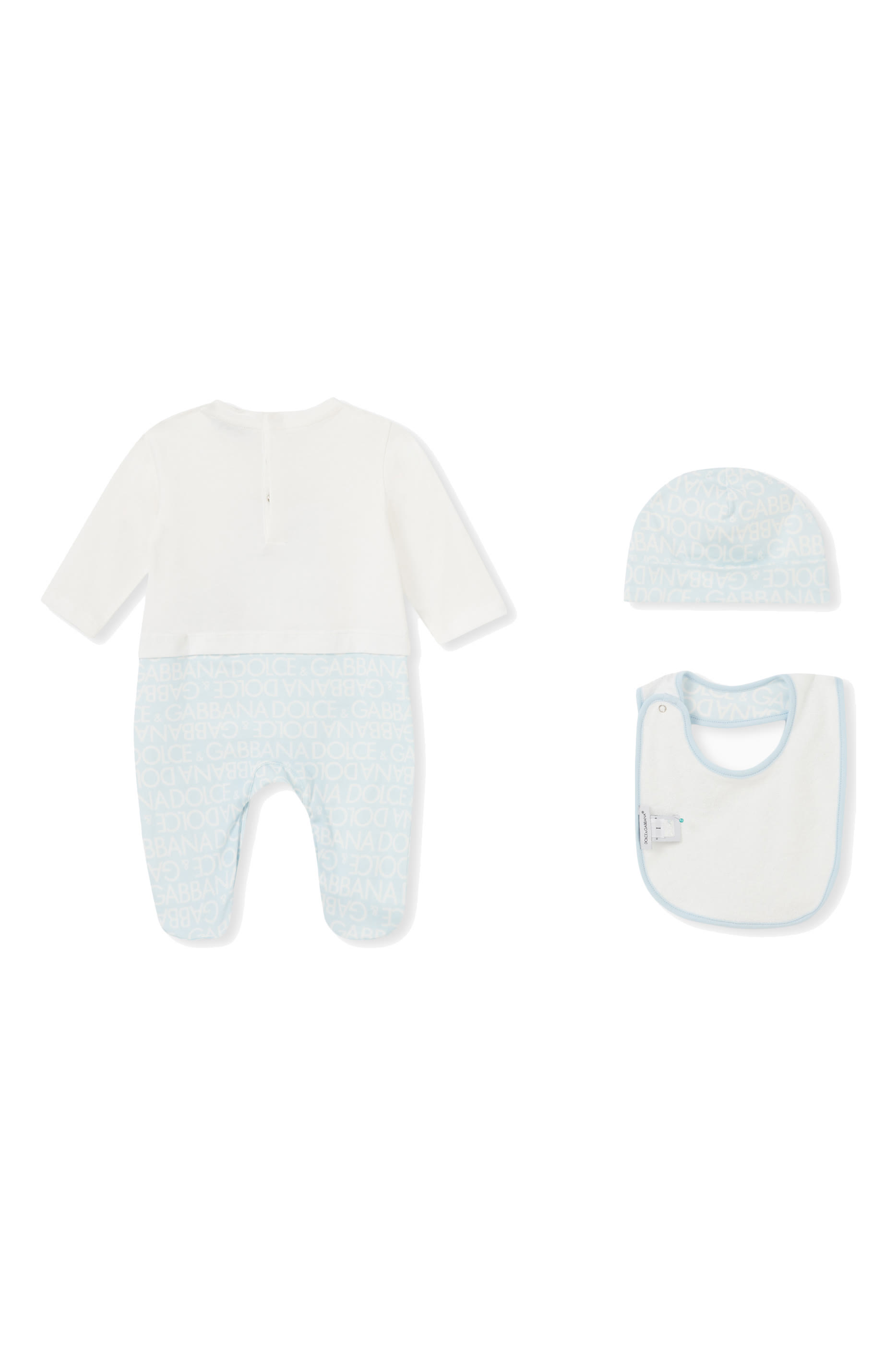 طقم هدايا بطبعات شعار الماركة للأطفال، 3 قطع