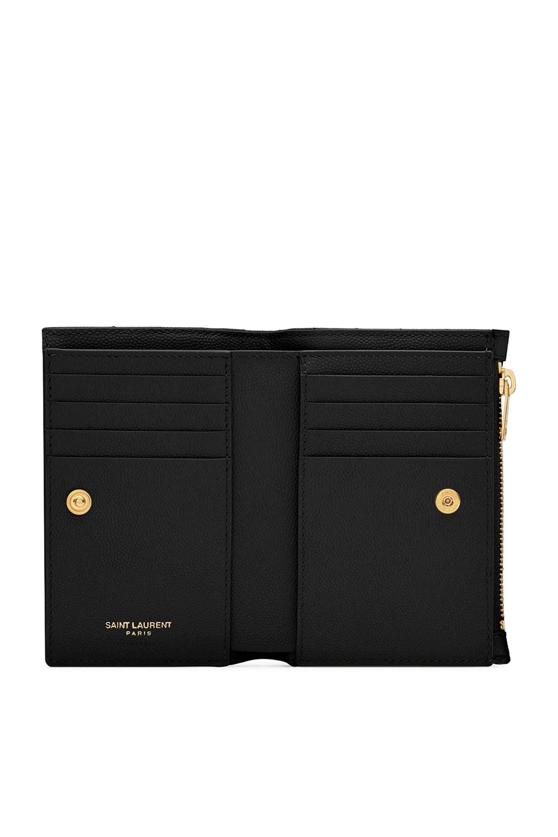 محفظة فراجمنتس بتصميم ثنائي الطي بشعار الماركة جلد مبطن