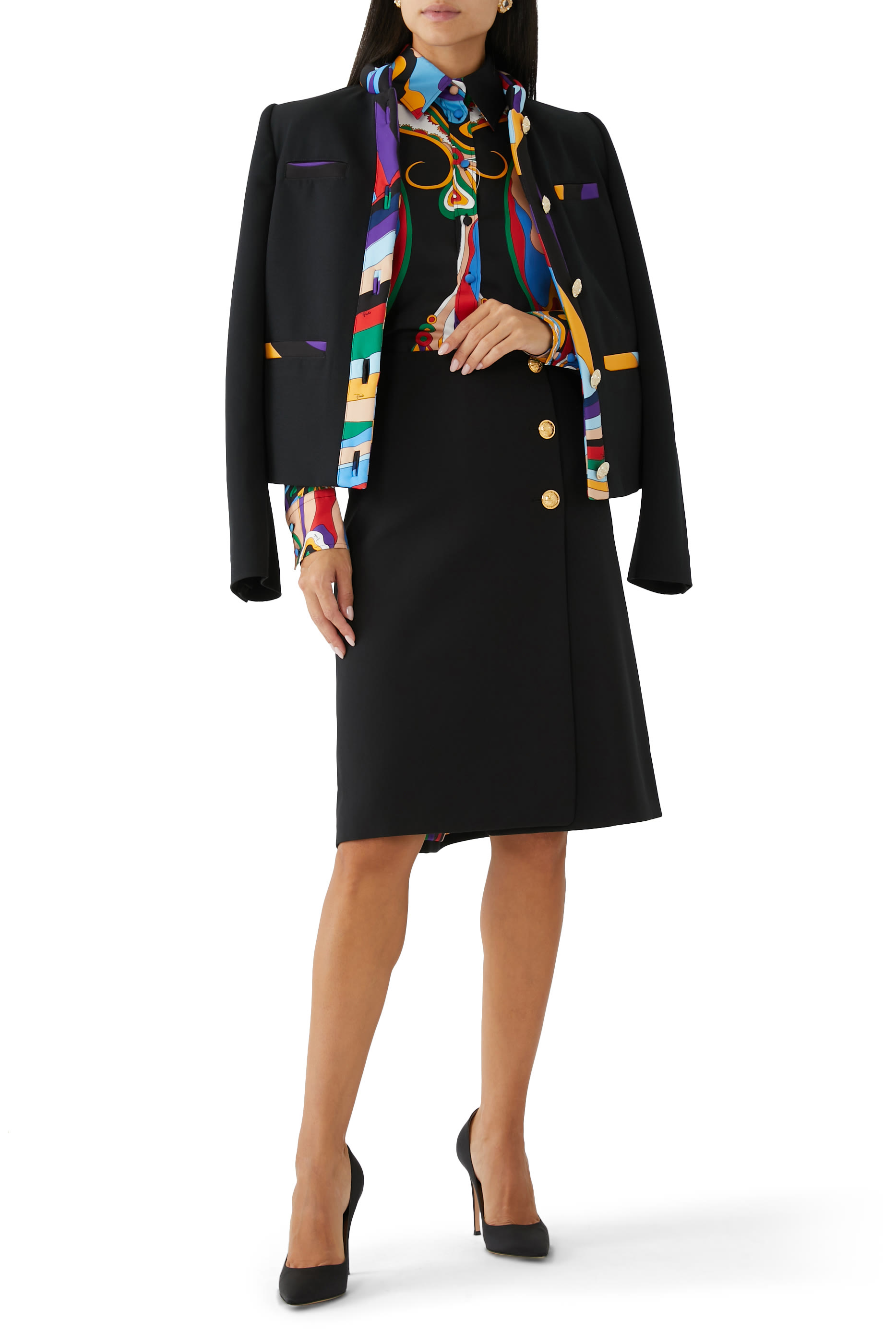 تنورة بتصميم ملفوف