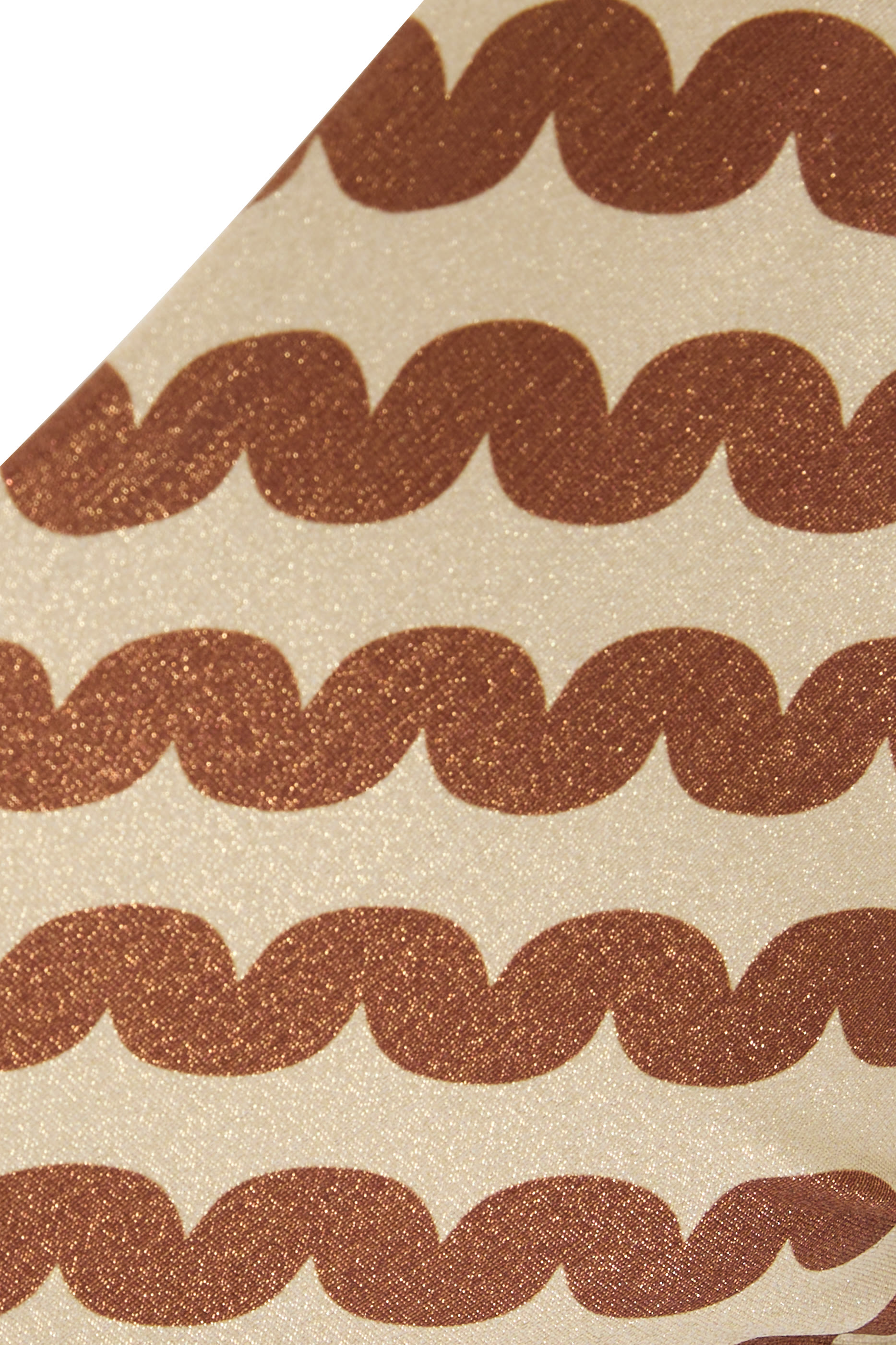 قطعة بيكيني سفلية بونا بأربطة جانبية ونقشة مموجة