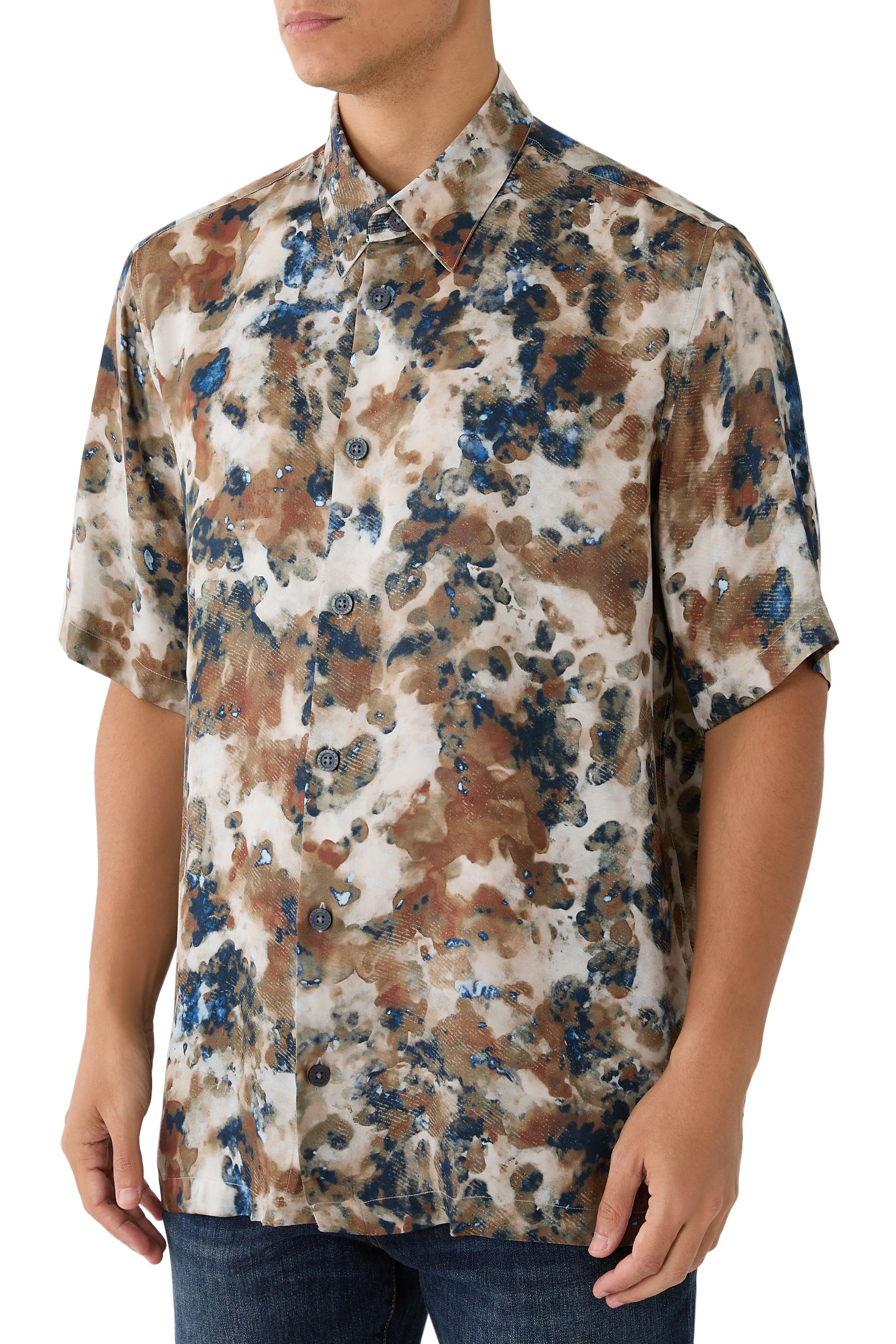 قميص تويل وفيسكوز