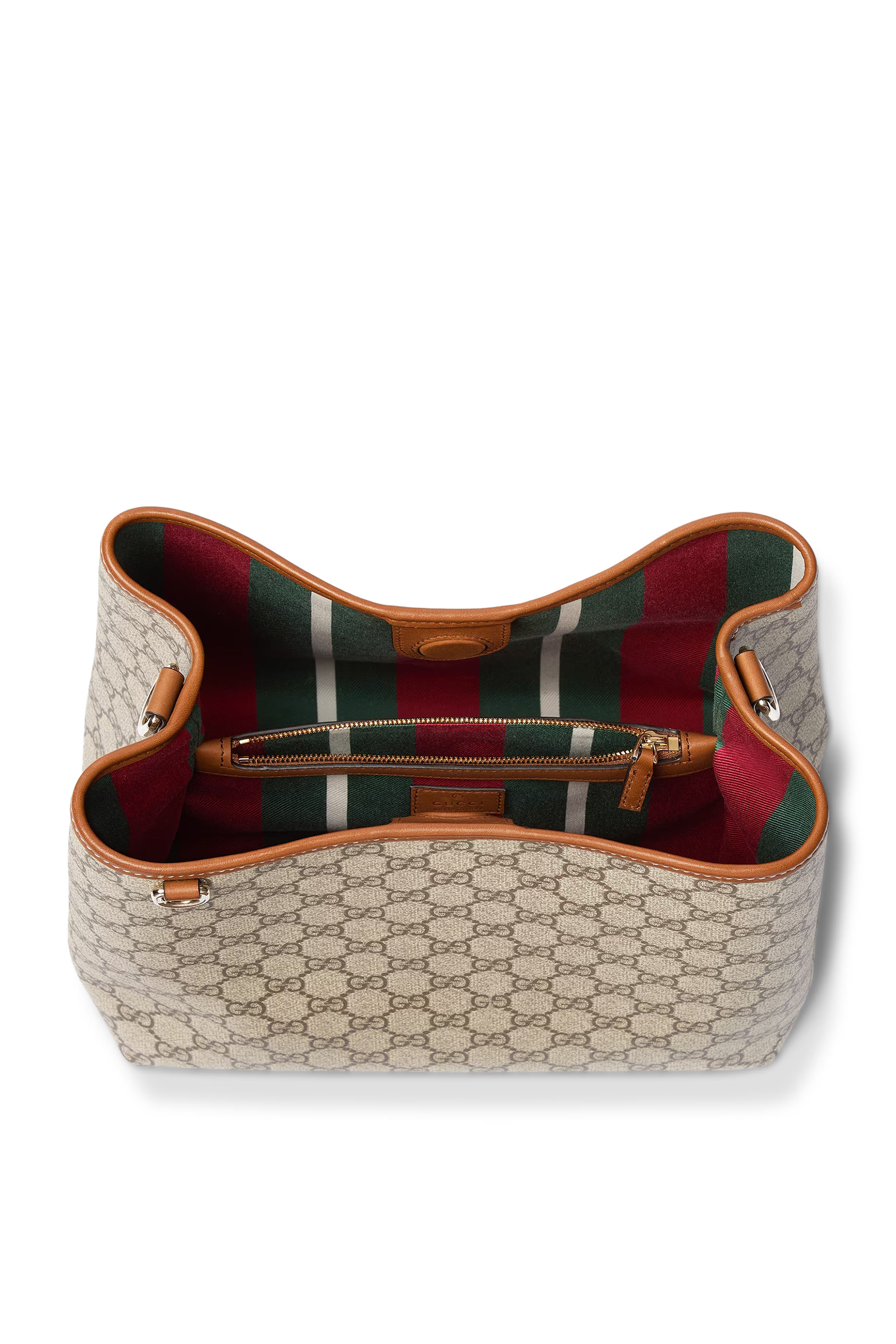 حقيبة كتف صغيرة بنقشة حرفي شعار الماركة