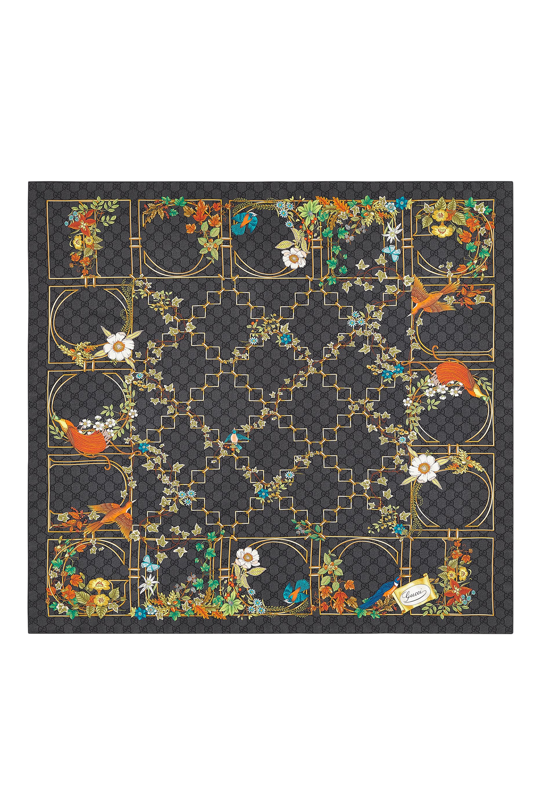 وشاح بنقشة حرير تويل