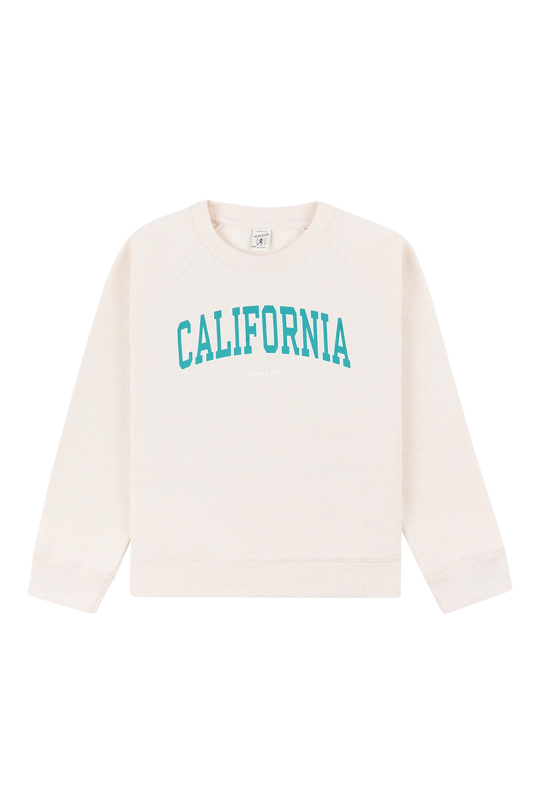 سويت شيرت بياقة ضيقة بشعار الماركة للأطفال