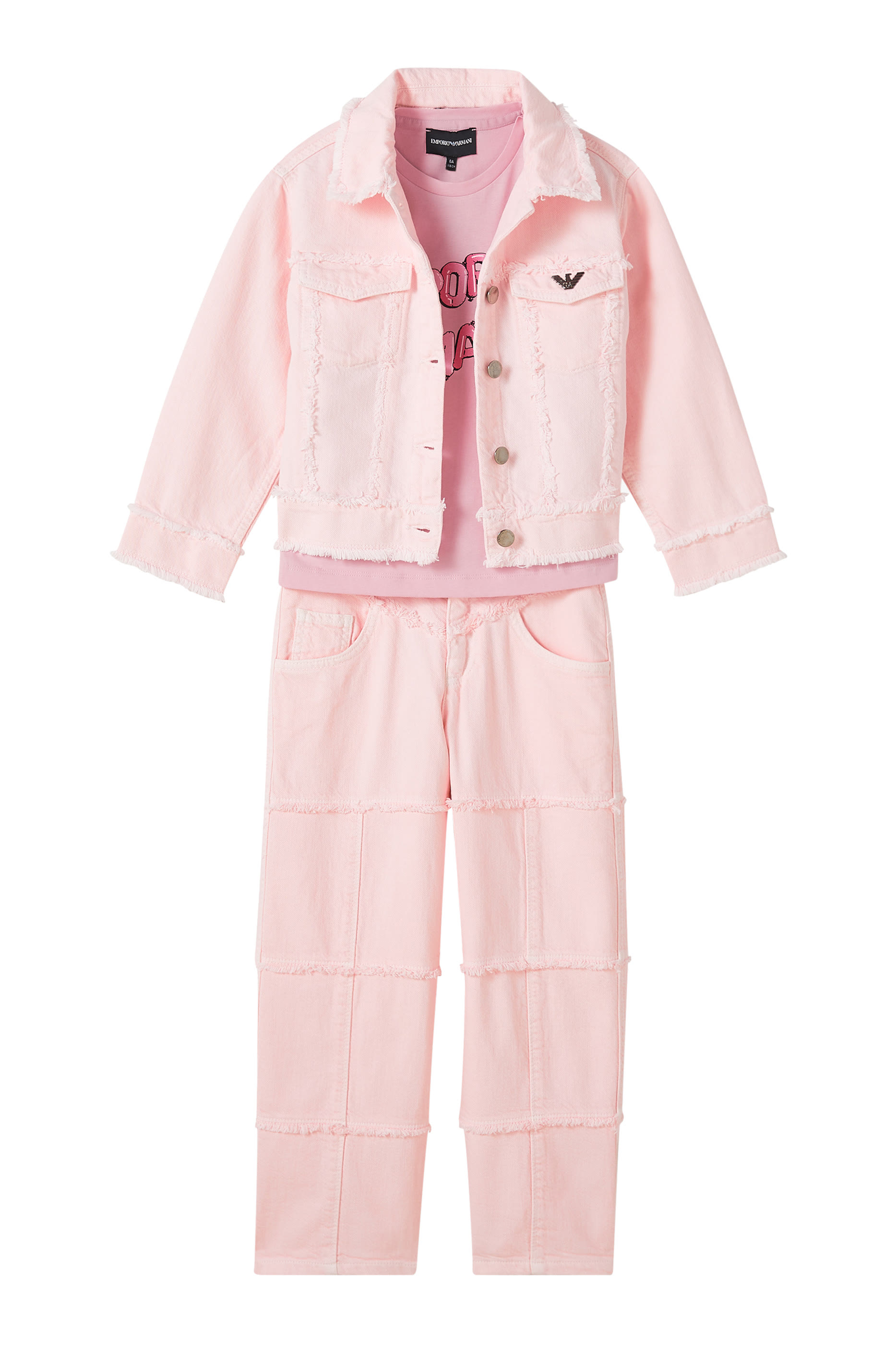 بنطال جينز بقصة ساق واسعة للأطفال