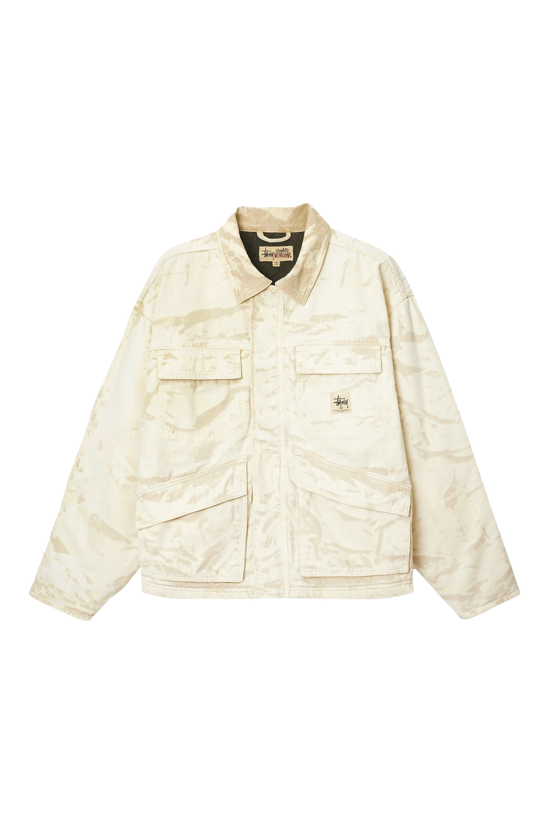 جاكيت شوب بتفاصيل ممزقة قماش قنب